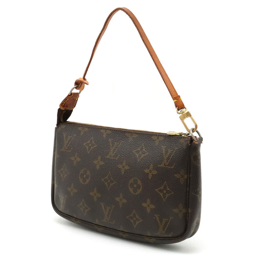Louis Vuitton Monogram Pochette Accessoires Pouch Handbag M51980