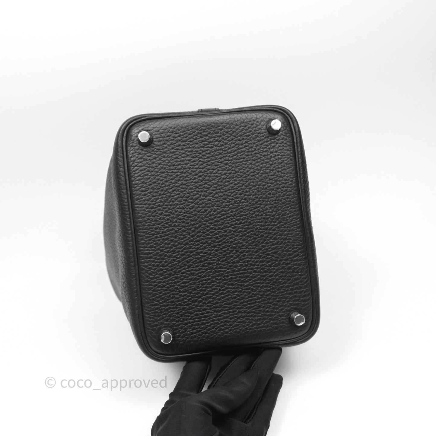Hermès Picotin 18 Black Noir 89 Clemence Palladium Hardware