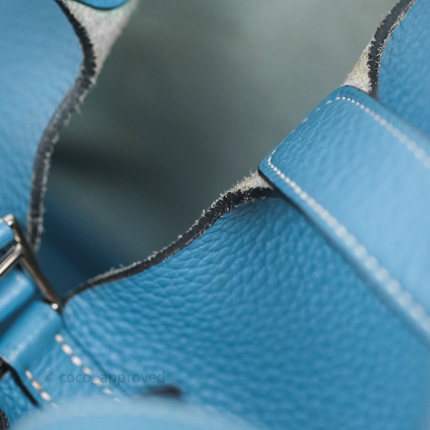Hermès Picotin 18 Blue Jean 75 Clemence Palladium Hardware