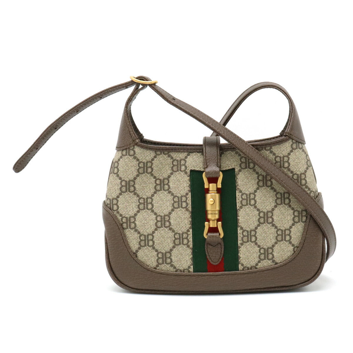 Gucci Luxury Balenciaga Jackie Shoulder Bag Beige Brown