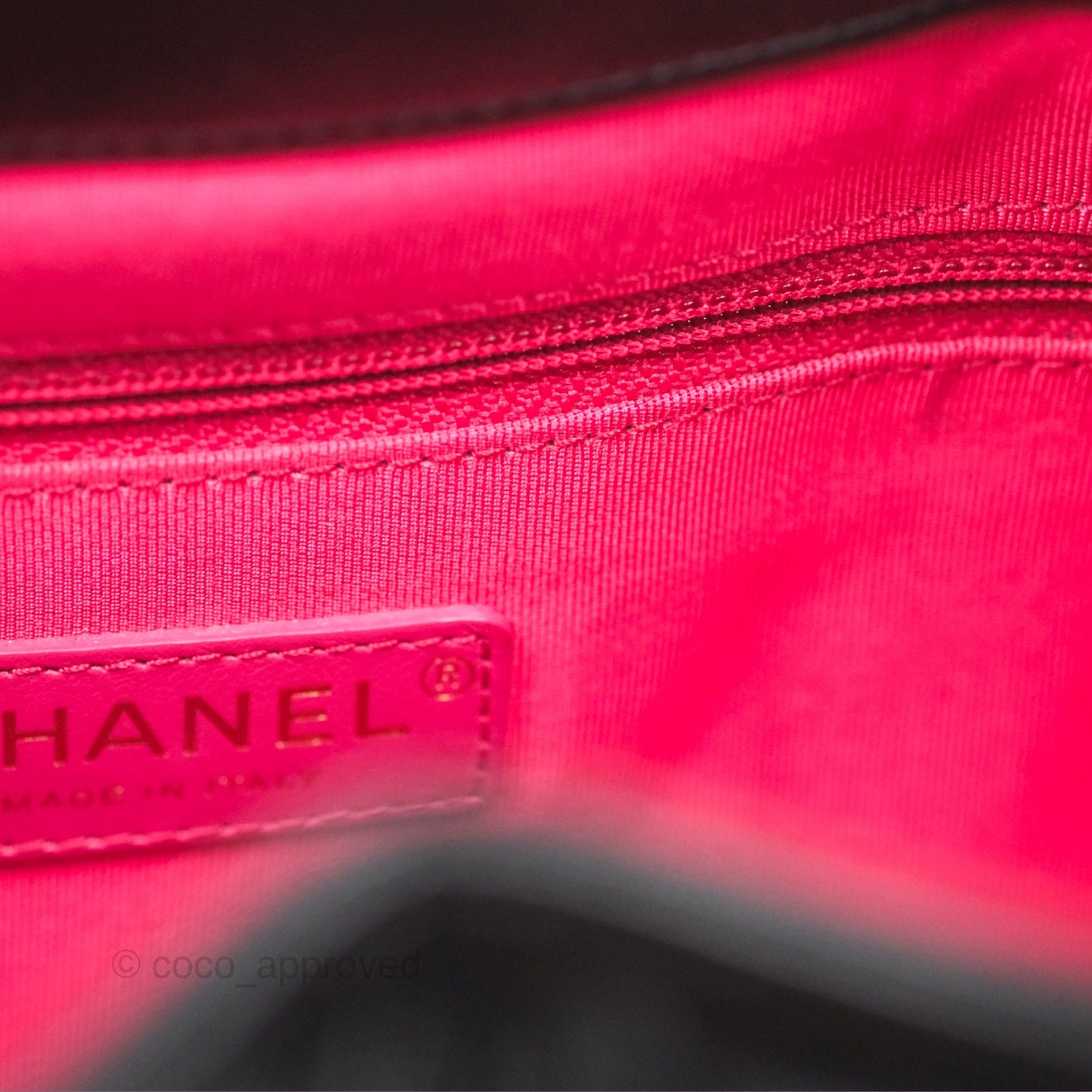 Chanel CC Drawstring Bucket Bag Black Shiny Aged Calfskin