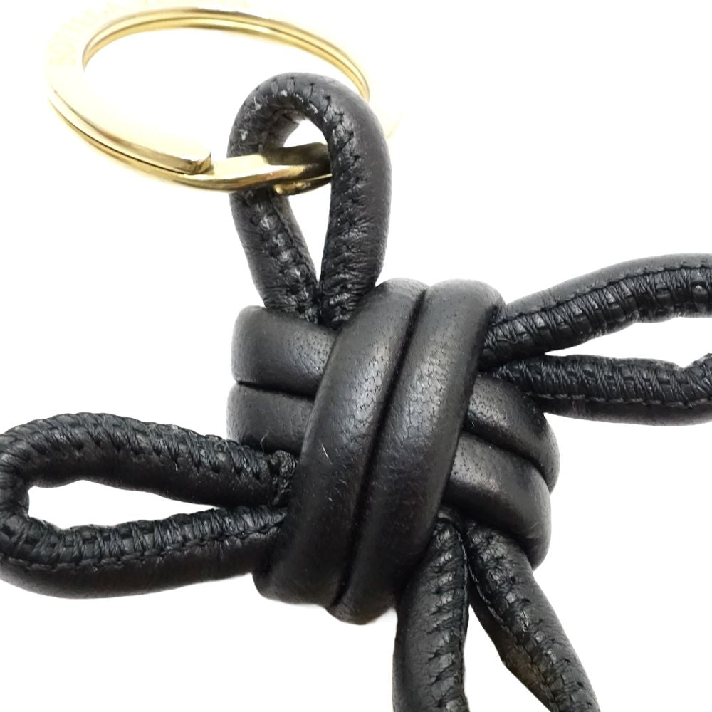 Luxury Bottega Veneta Leather Triangle Keyring