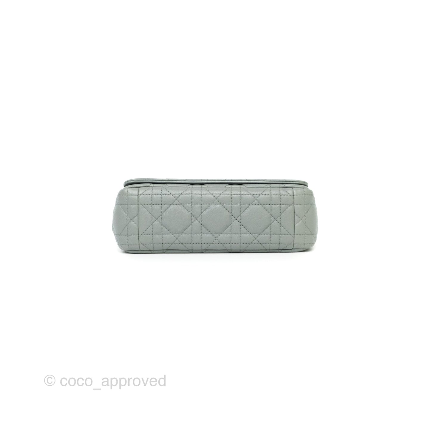 Dior Small Caro Bag Grey Supple Cannage Calfskin