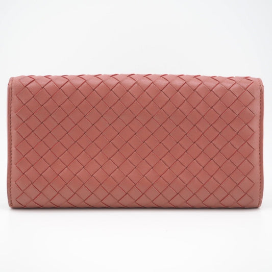 Luxury Bottega Veneta  Leather Long Wallet (Tri-Fold) ()