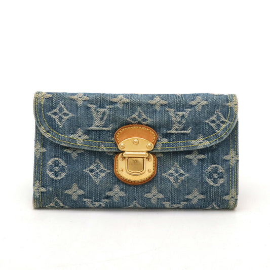 Louis Vuitton Monogram Denim Wallet M95511 in New Condition