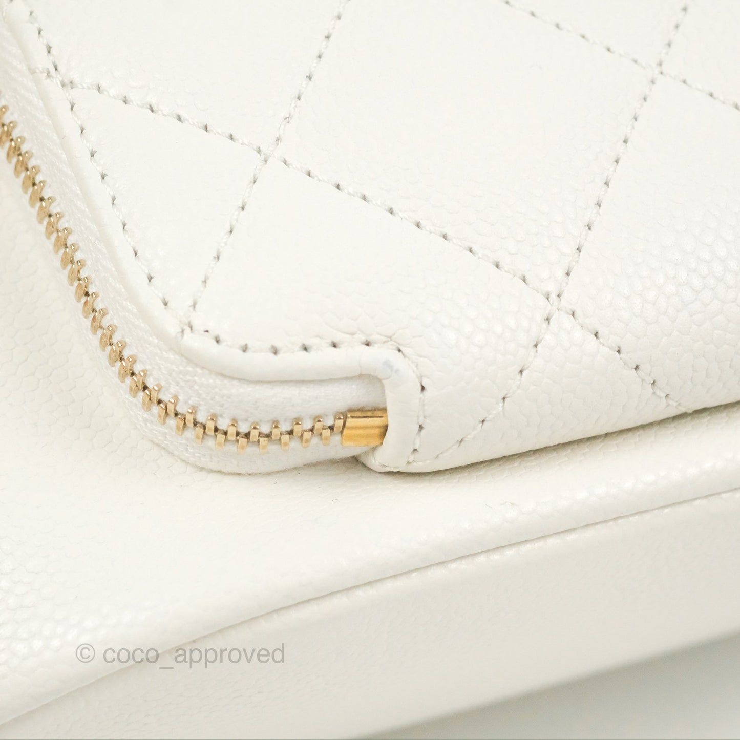Chanel Mini Business Affinity Backpack White Caviar Gold Hardware 22B