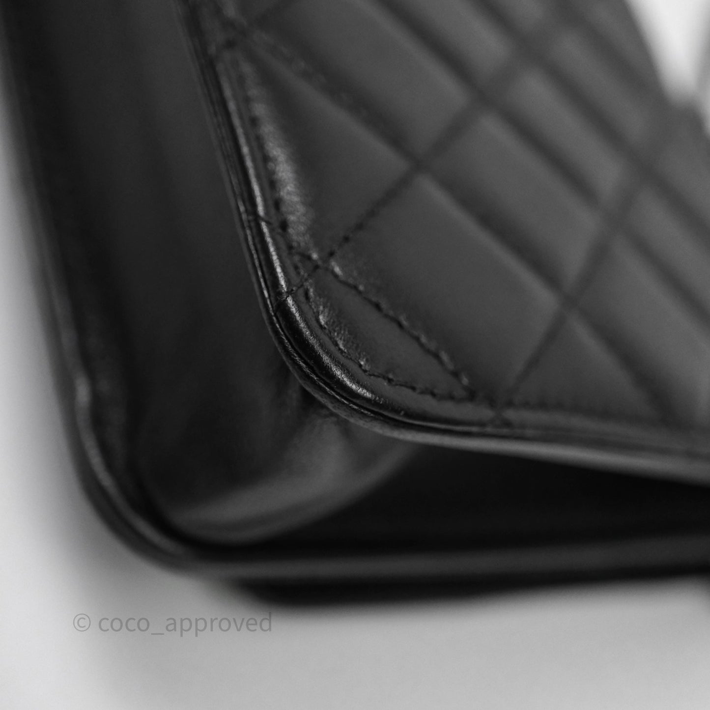 Chanel Quilted Trendy CC WOC Wallet On Chain So Black Lambskin