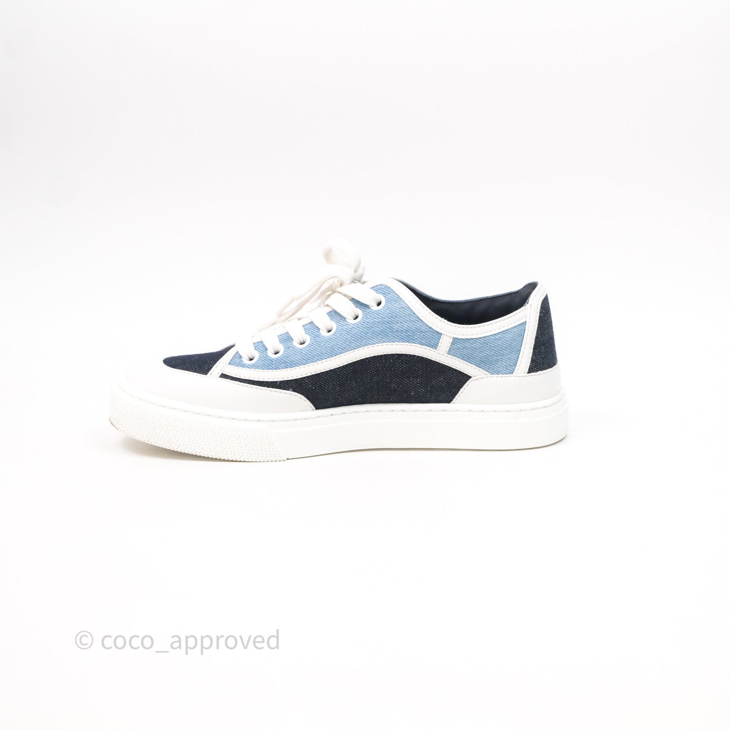 Hermès Denim Sneakers Size 37.5