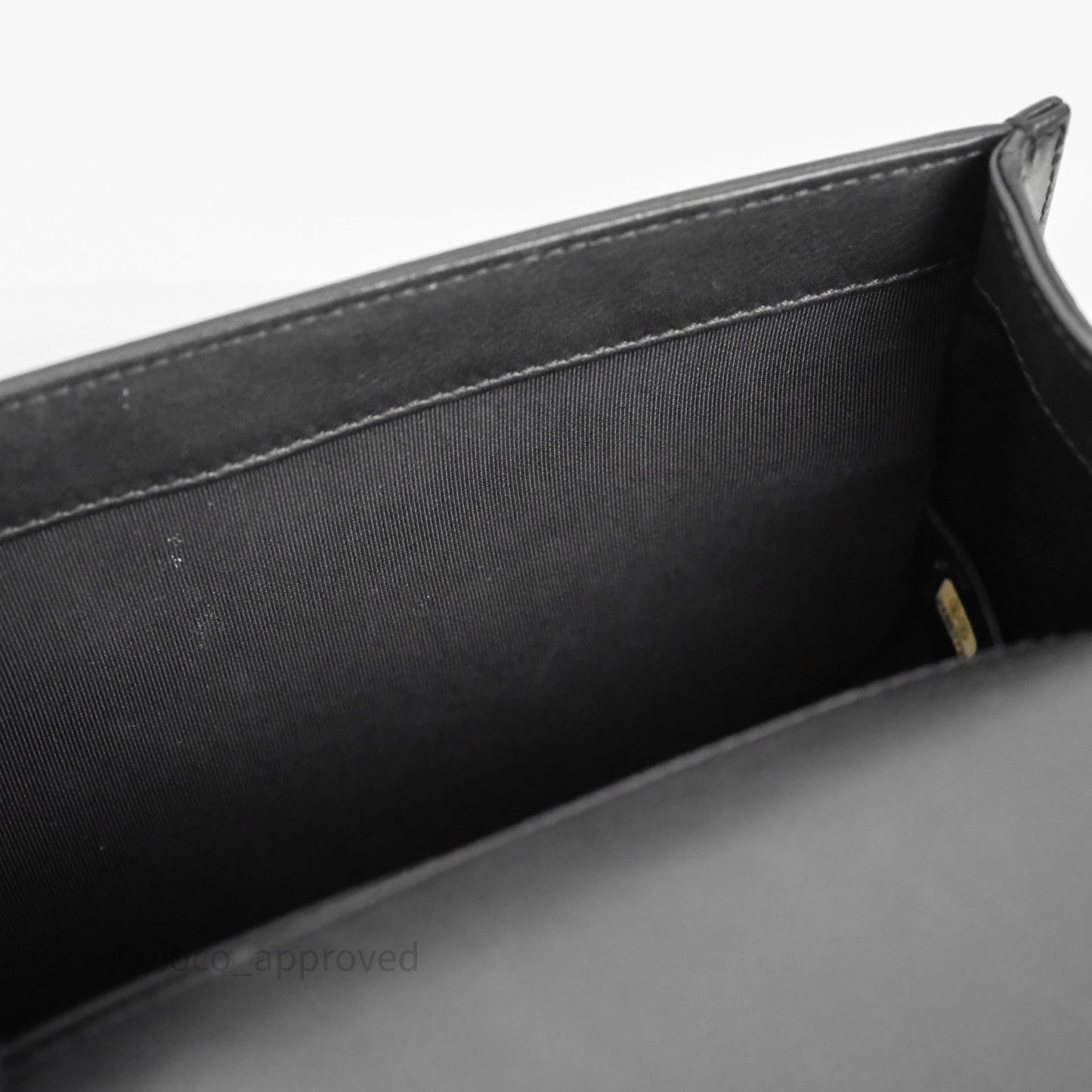 Chanel Quilted Medium Boy Black Calfskin Ruthenium Hardware