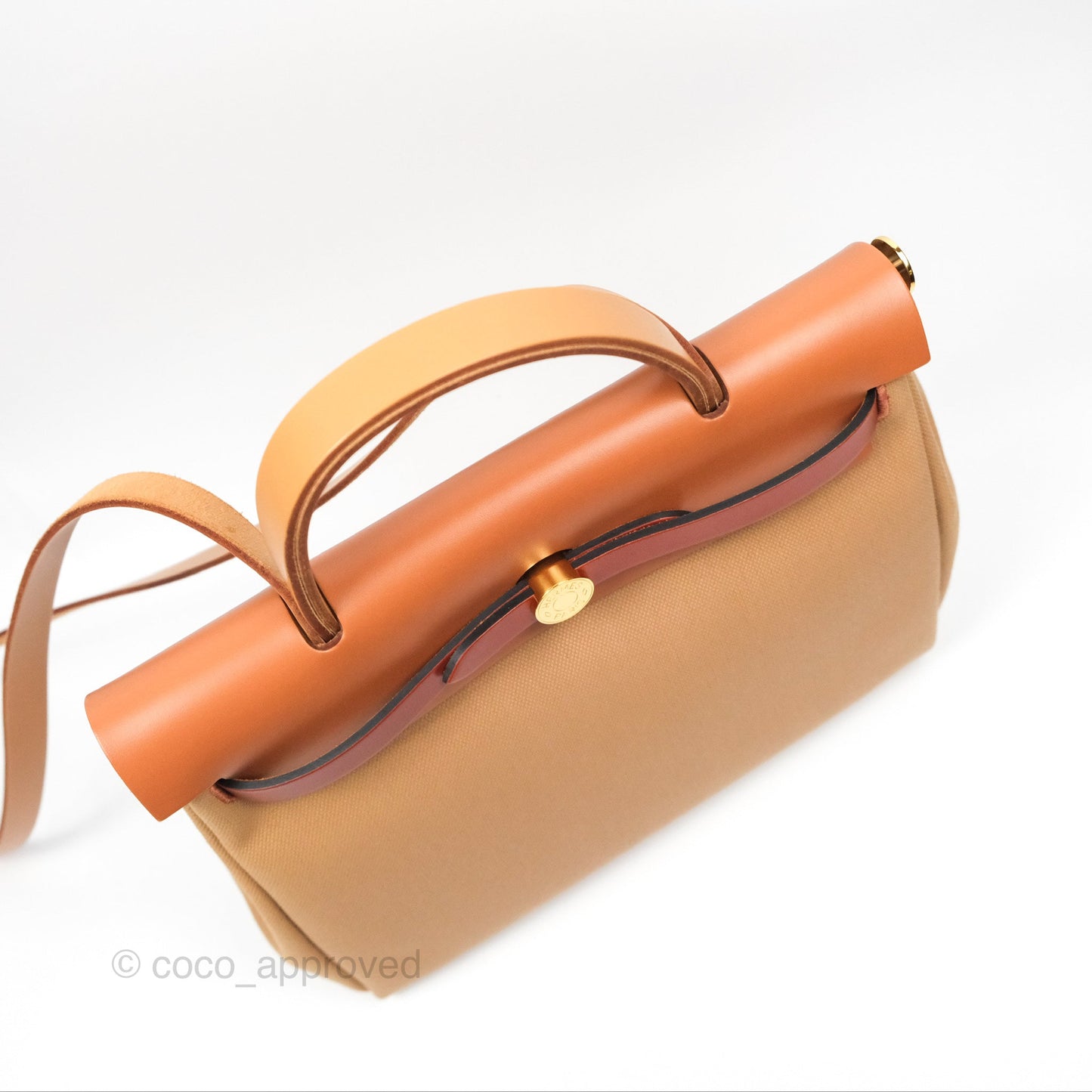 Hermès Herbag Zip 31 Retourne Chai 0M/ Natural Sable 21/ Fauve 34/ Cuivre 6C