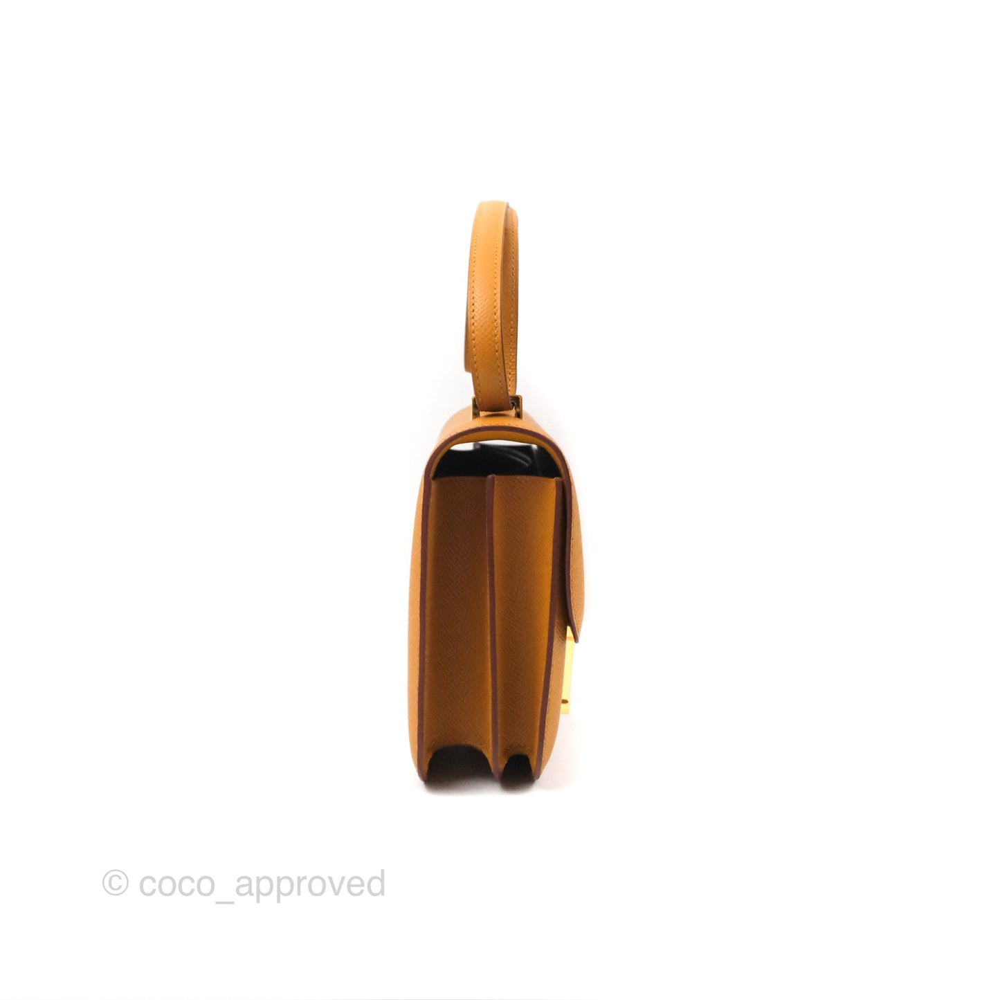Hermès Constance Mini 18cm Mirror Sesame 2S Epsom Gold Hardware