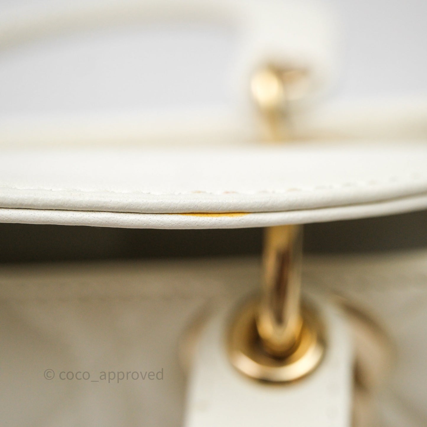 Christian Dior Small My ABCDior Lady Dior Bag White Cannage Lambskin Gold Hardware