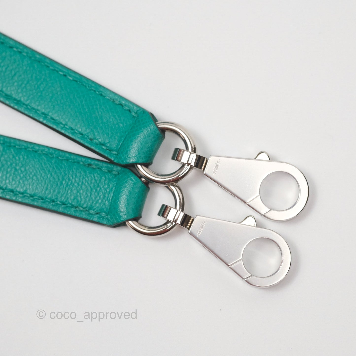 Hermès Sellier Kelly 25 Madame Leather Vert Verone U1/ Bleu De Prusse 7P Palladium Hardware