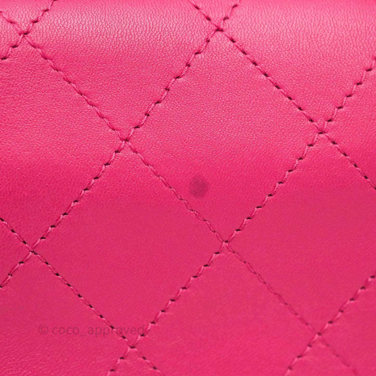 Chanel Stitched Double Flap Bag Pink Calfskin Silver Hardware