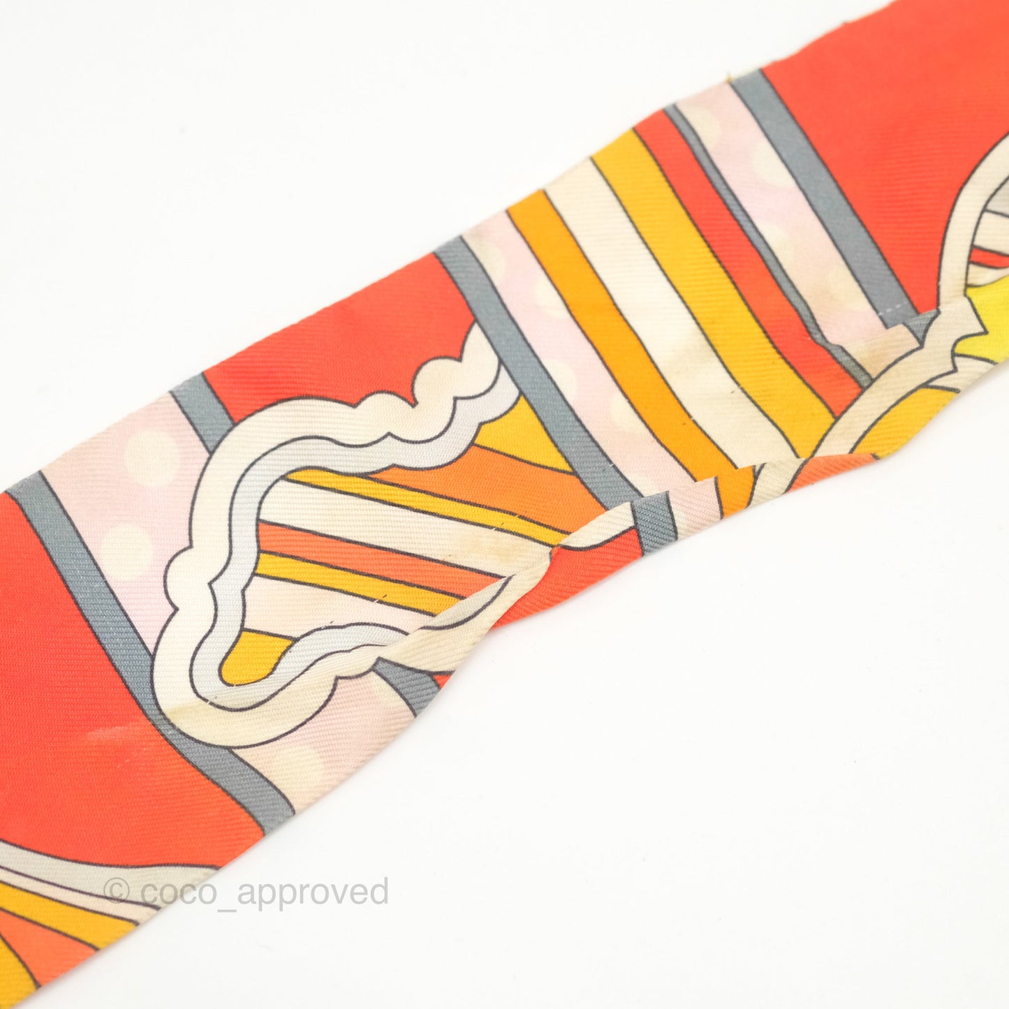 Hermès Faubourg Rainbow Silk Twilly