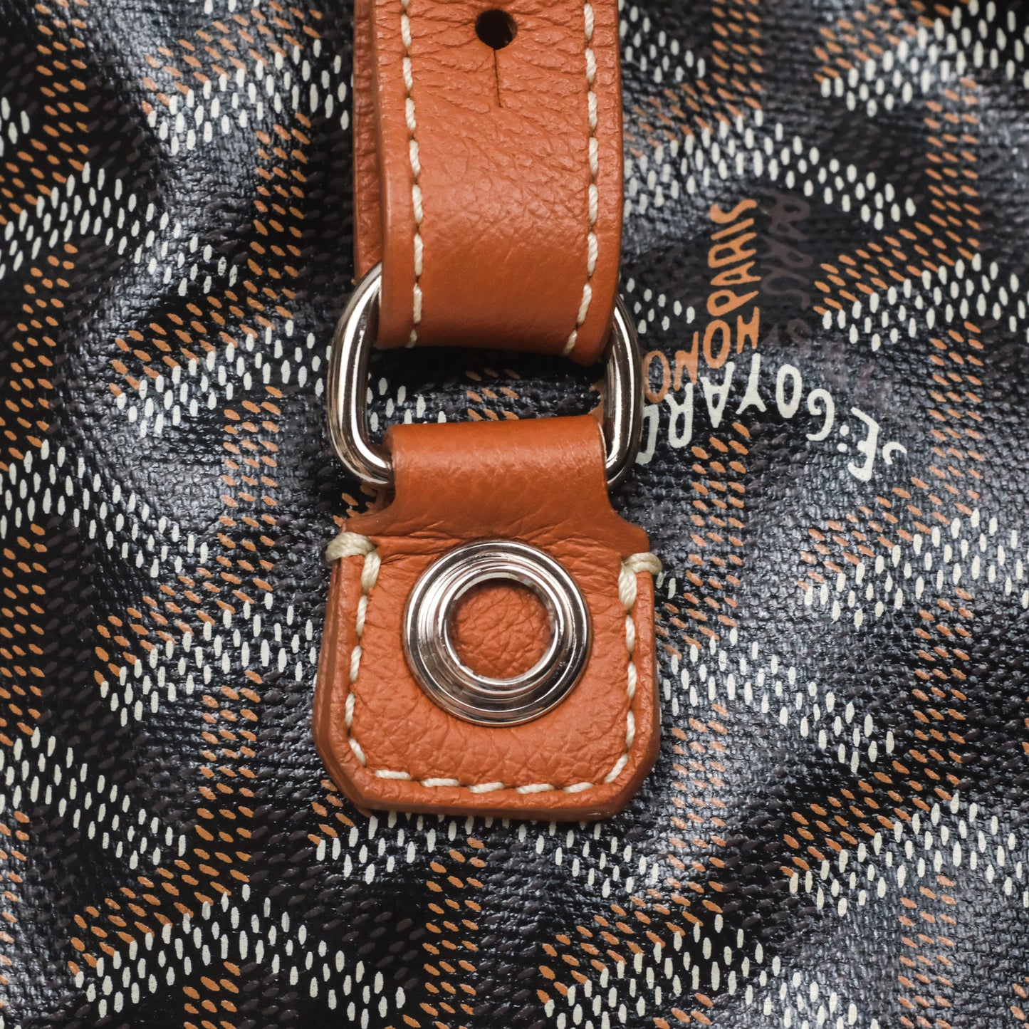 Goyard Saint Léger Backpack Black/ Tan