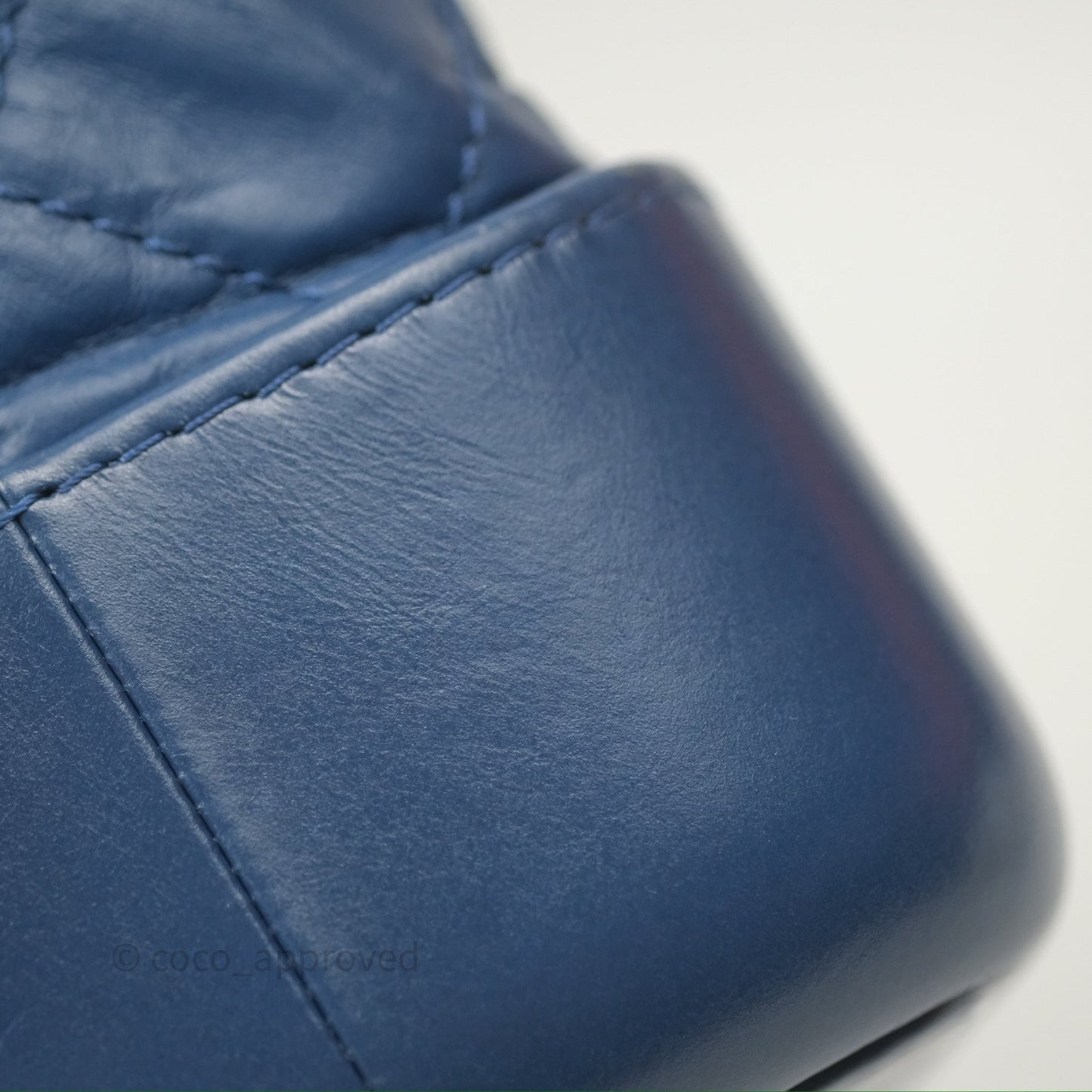 Chanel Small Gabrielle Backpack Blue Aged Calfskin