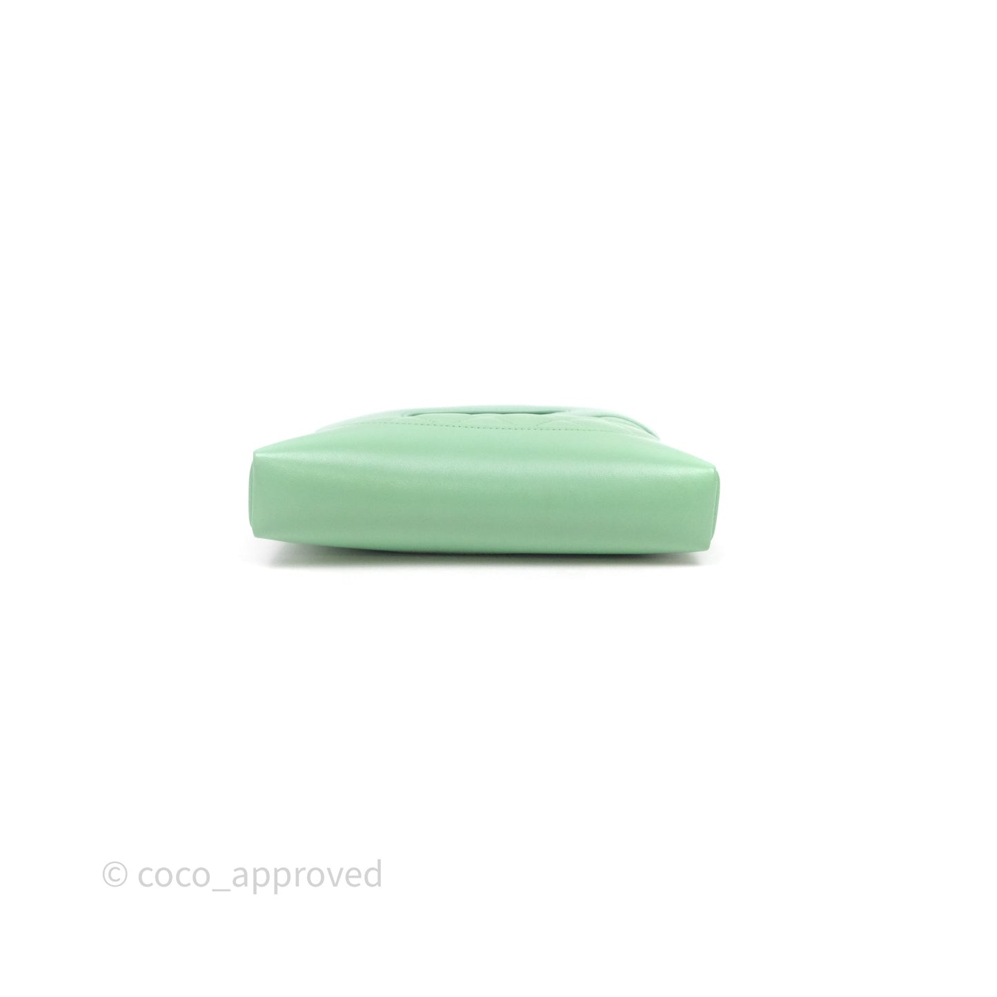 Chanel Nano 31 Green Shiny Lambskin Gold Hardware