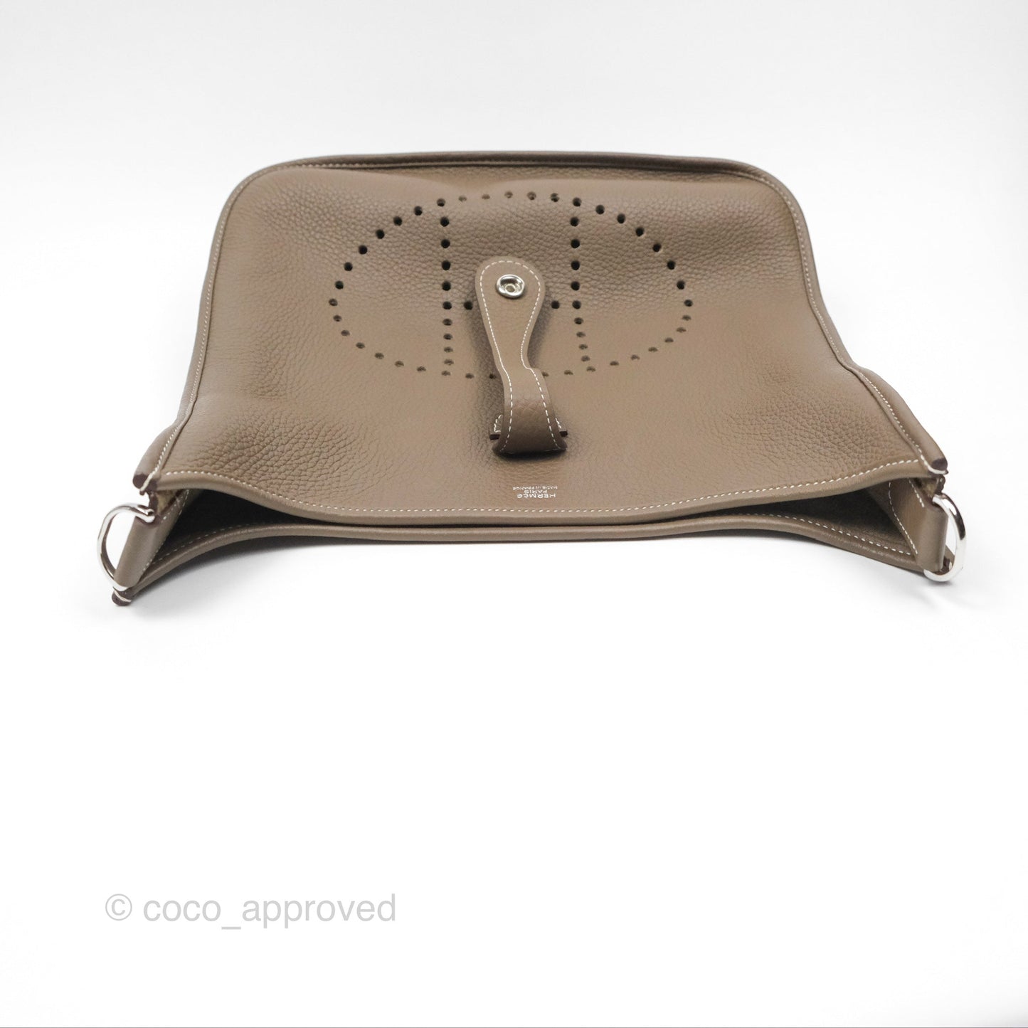 Hermes Evelyne III 29 Etoupe 18 Clemence Palladium Hardware
