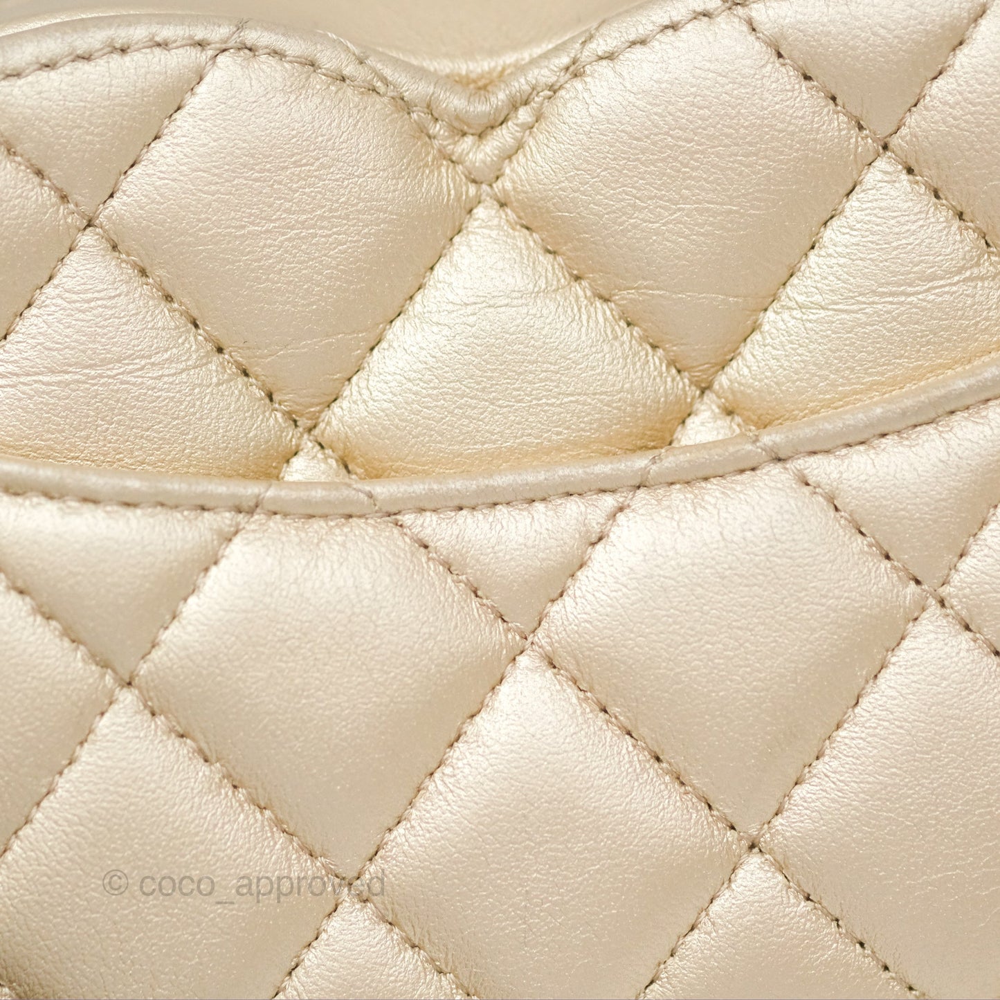 Chanel Small Heart Bag Gold Lambskin Gold Hardware 22S