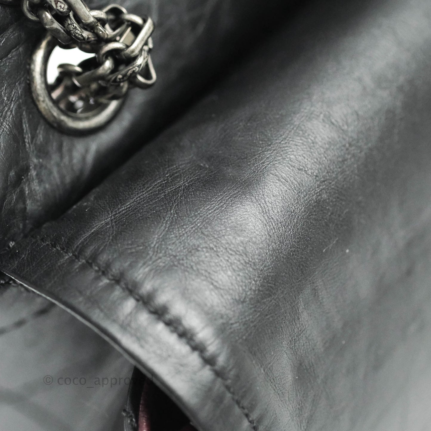 Chanel Reissue Quilted Aged Calfskin Black Aged Ruthenium Hardware 227