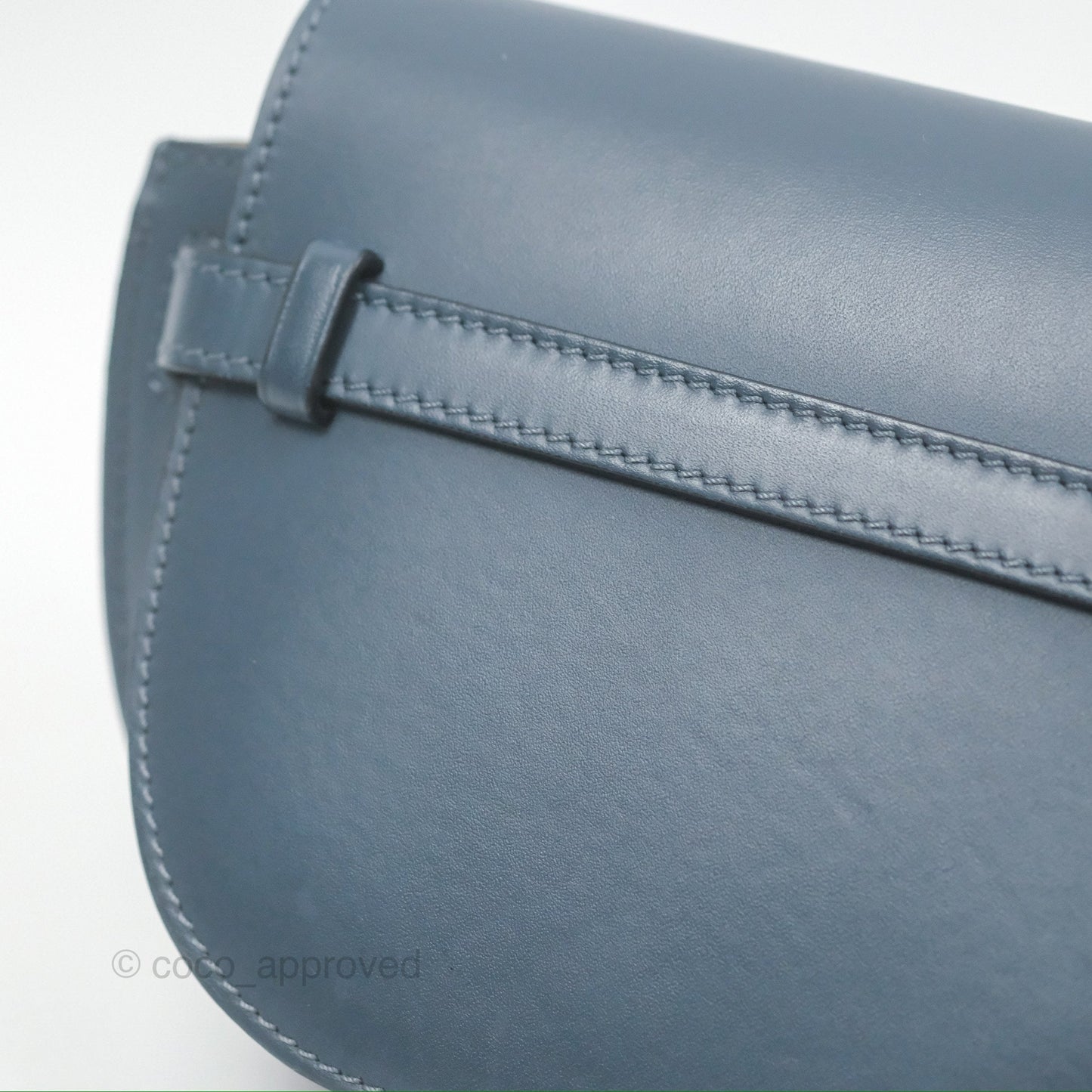 Loewe Mini Gate Dual bag Onyx Blue Soft Calfskin Jacquard Strap