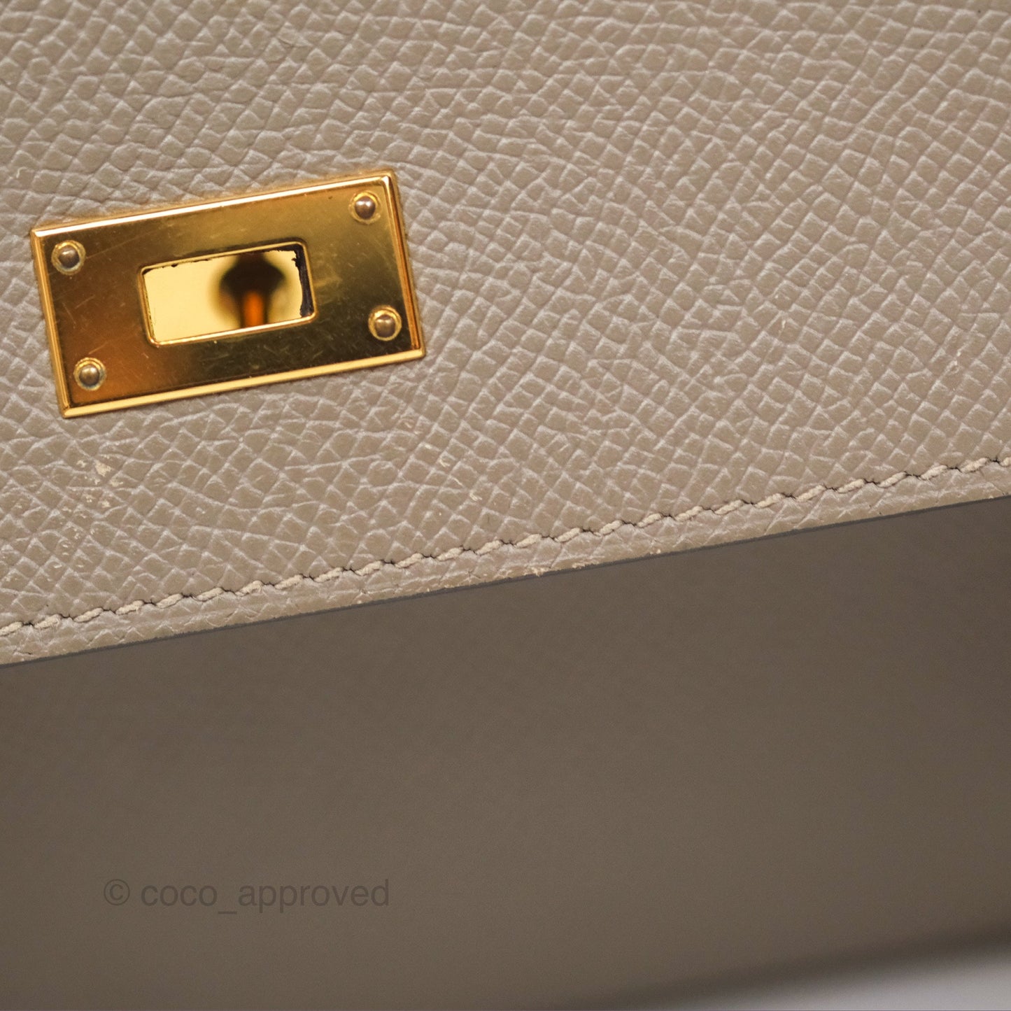 Hermès Kelly Wallet Gris Asphalte M8 Epsom Gold Hardware