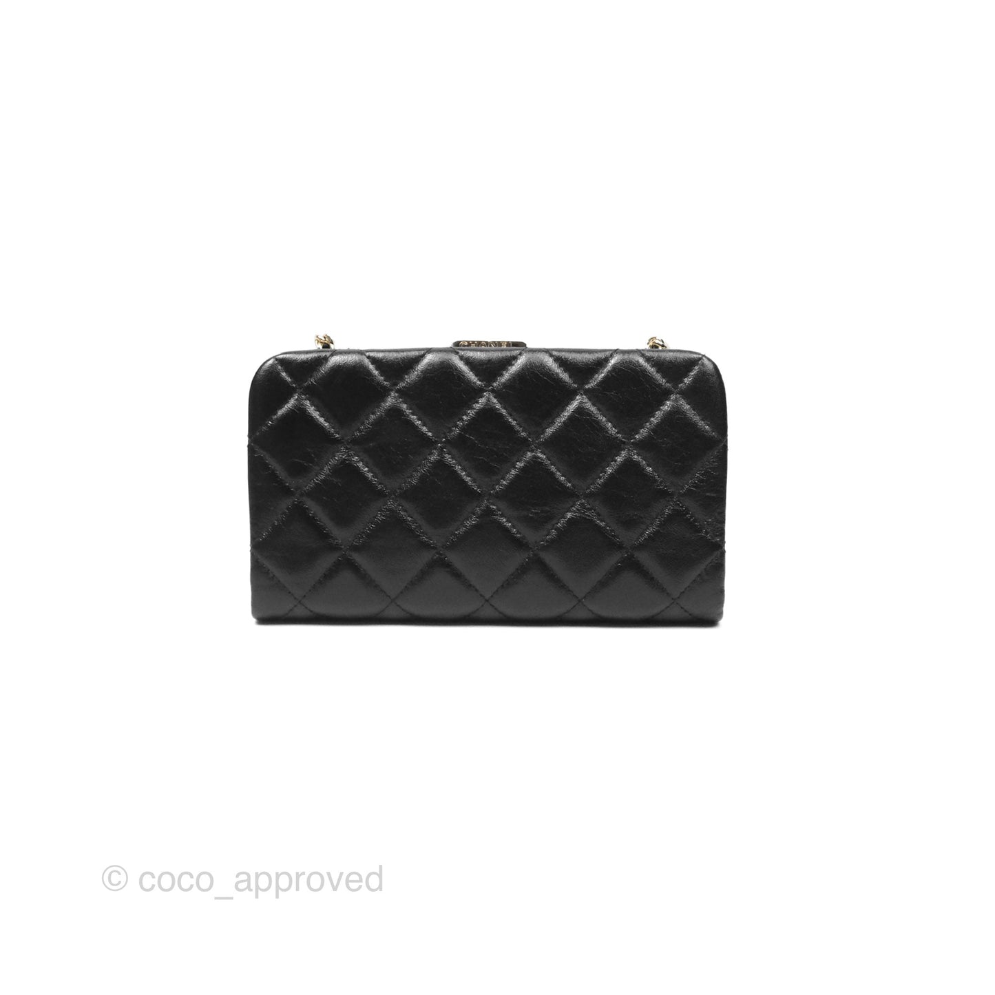 Chanel Clutch on Chain Black Calfskin Gold Hardware