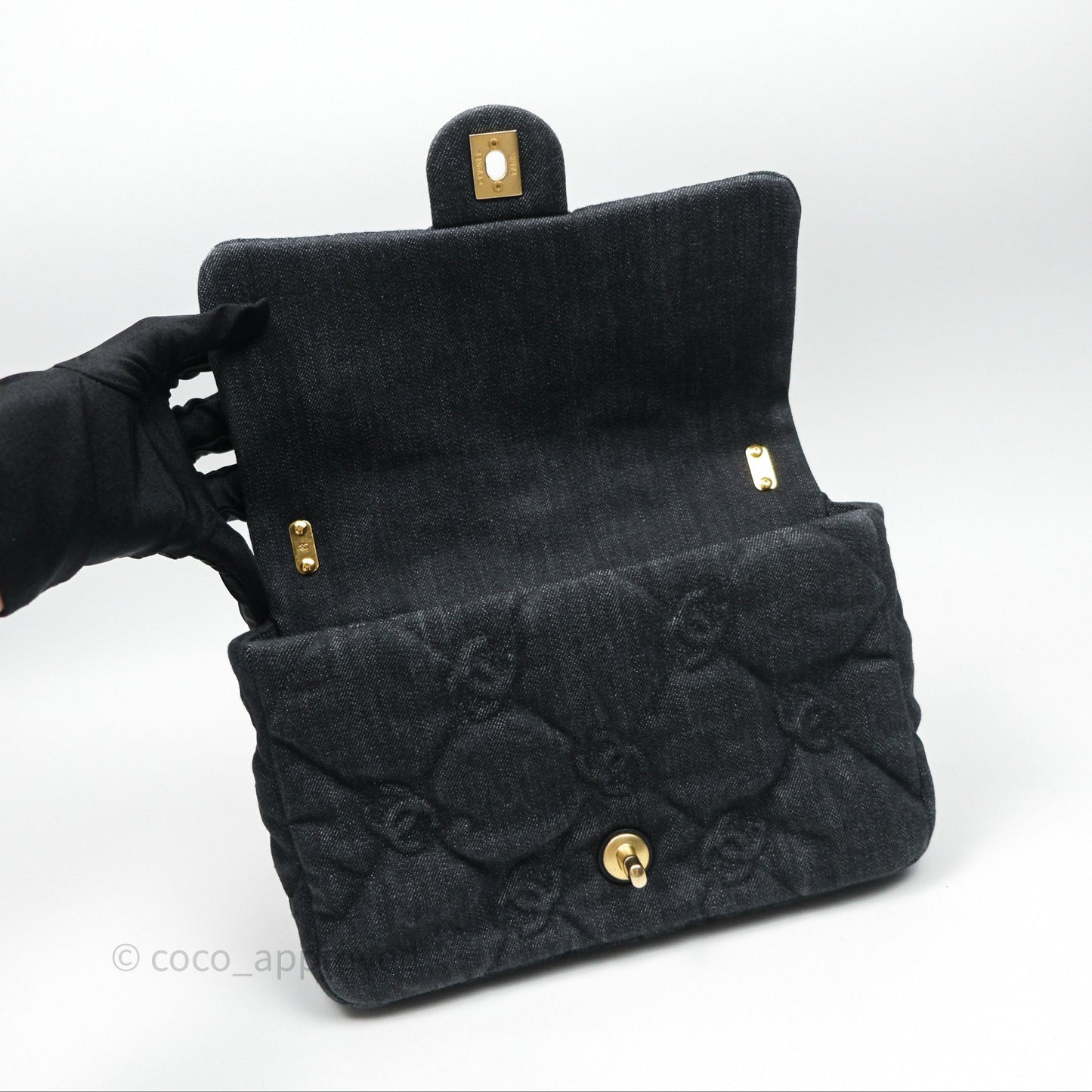 Chanel Medium Funky Town Flap Denim Aged Gold Hardware 22S