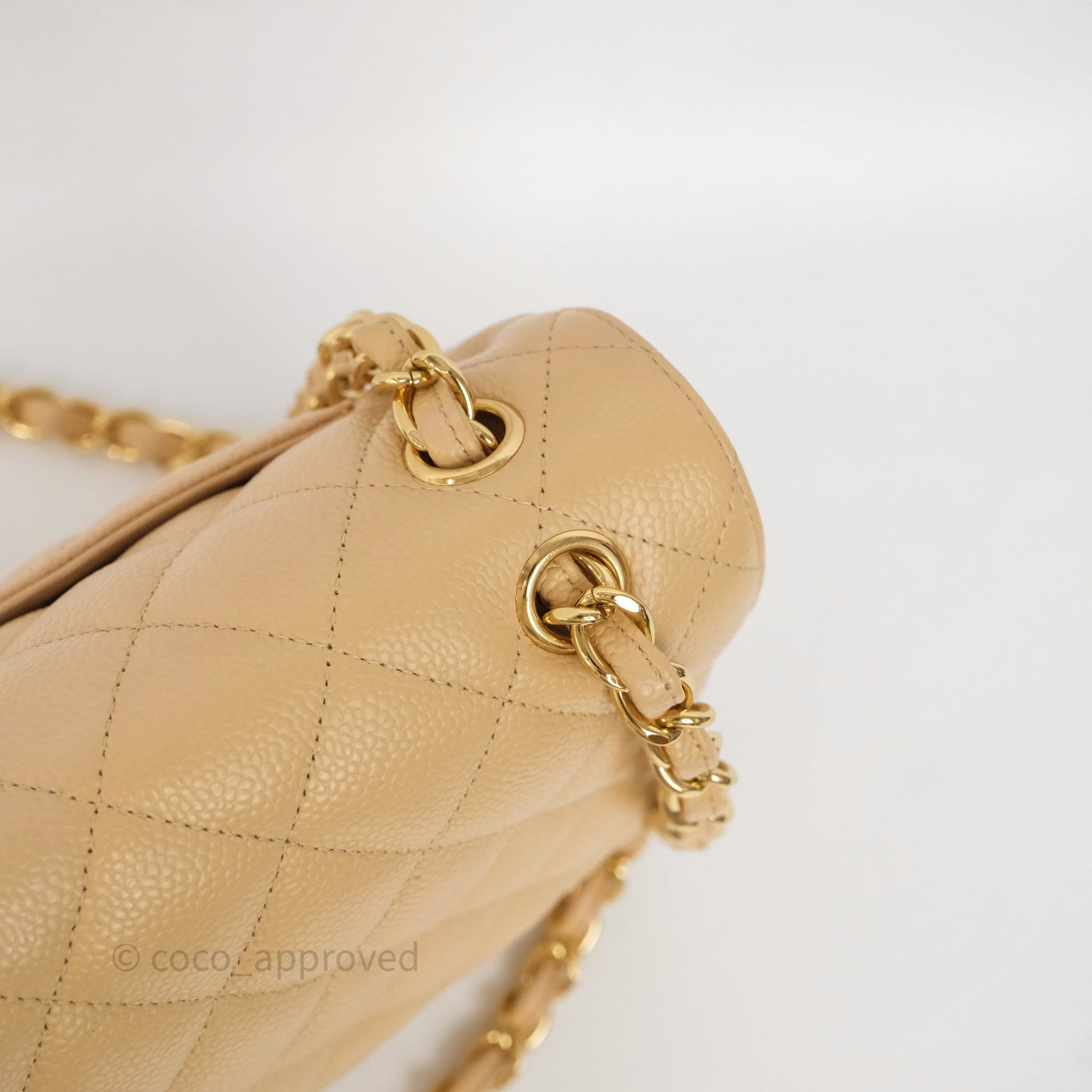 Chanel Jumbo Double Flap Beige Caviar Gold Hardware⁣⁣