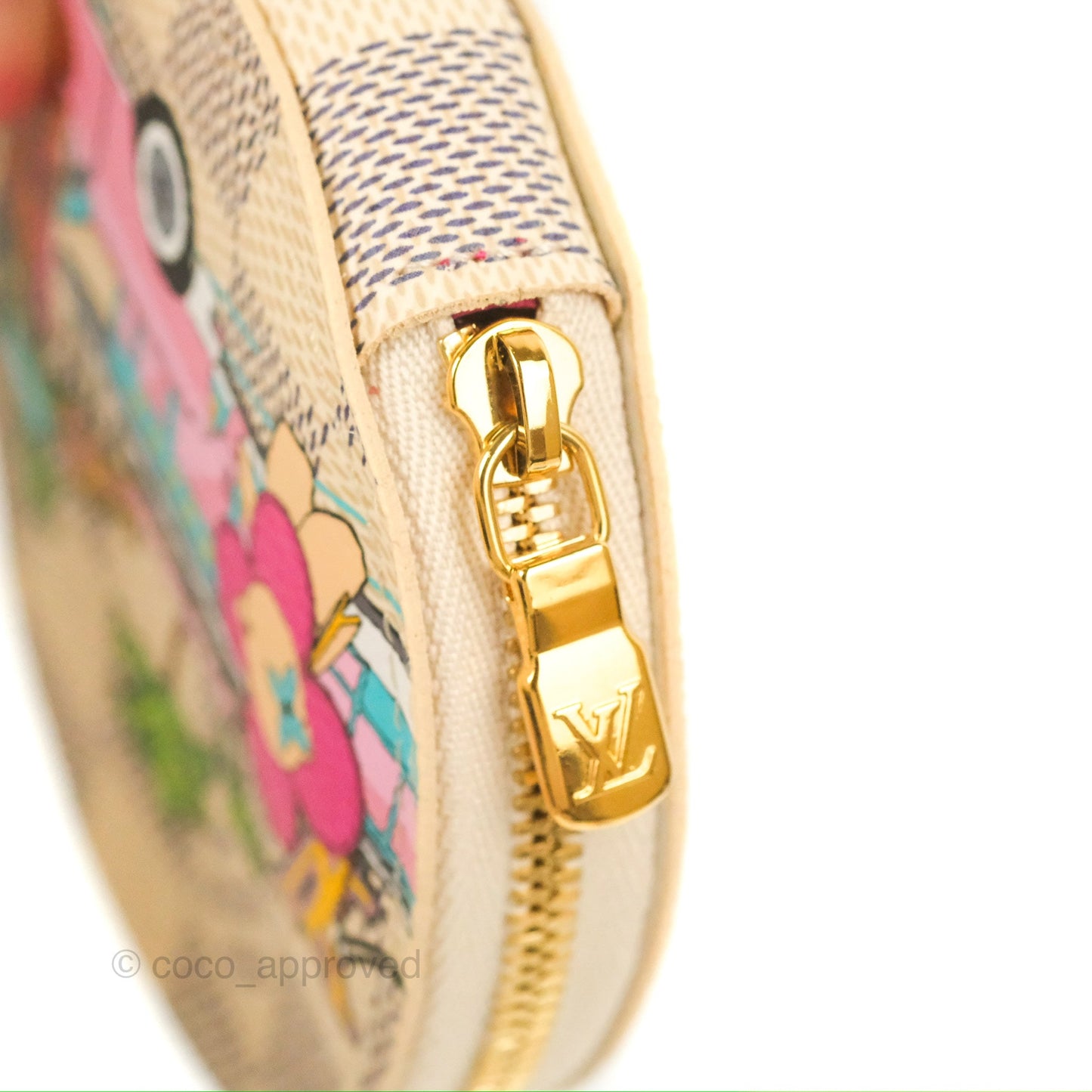 Louis Vuitton Round Coin Purse Damier Azur Vivienne Hollywood Edition