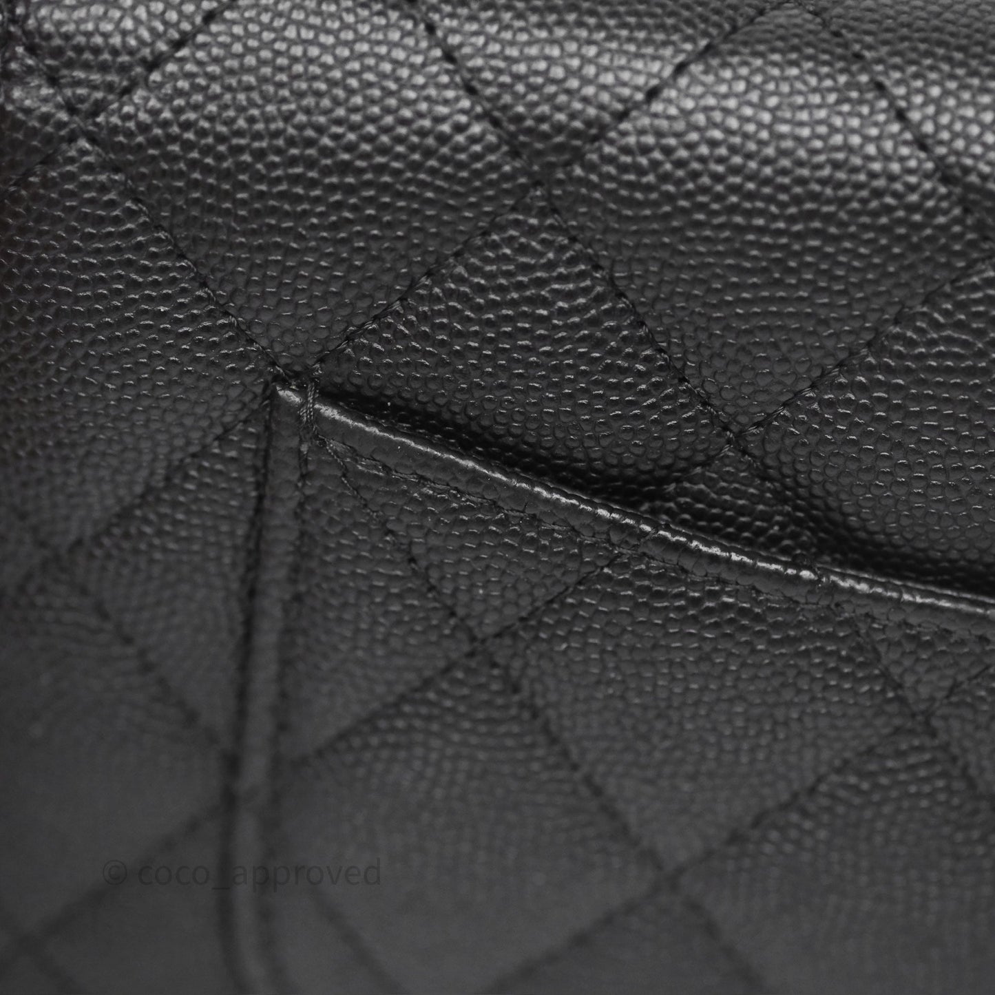 Chanel Wallet On Chain WOC Black Caviar Gold Hardware 23C