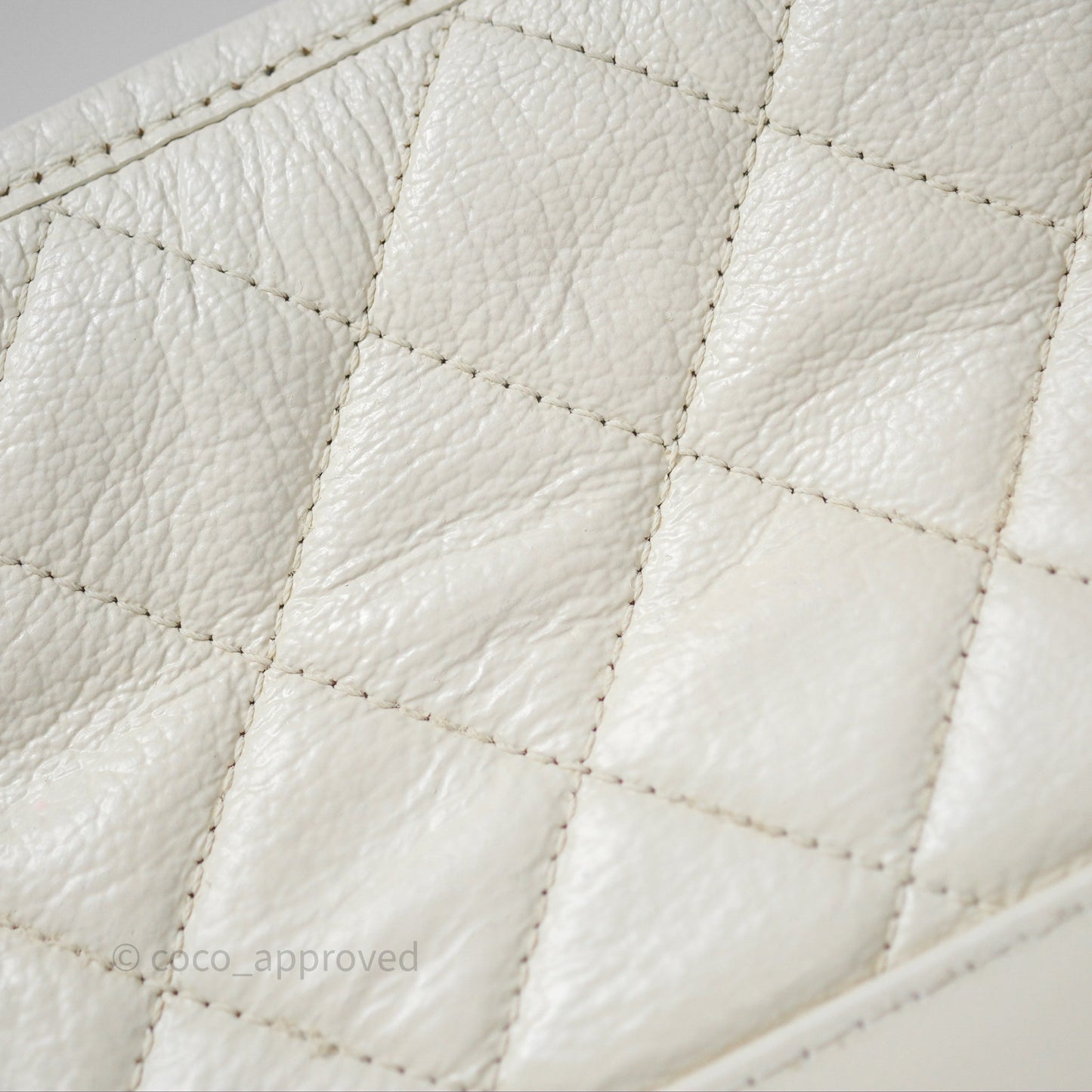 Chanel Small Gabrielle Hobo White Patent Goatskin Mixed Hardware