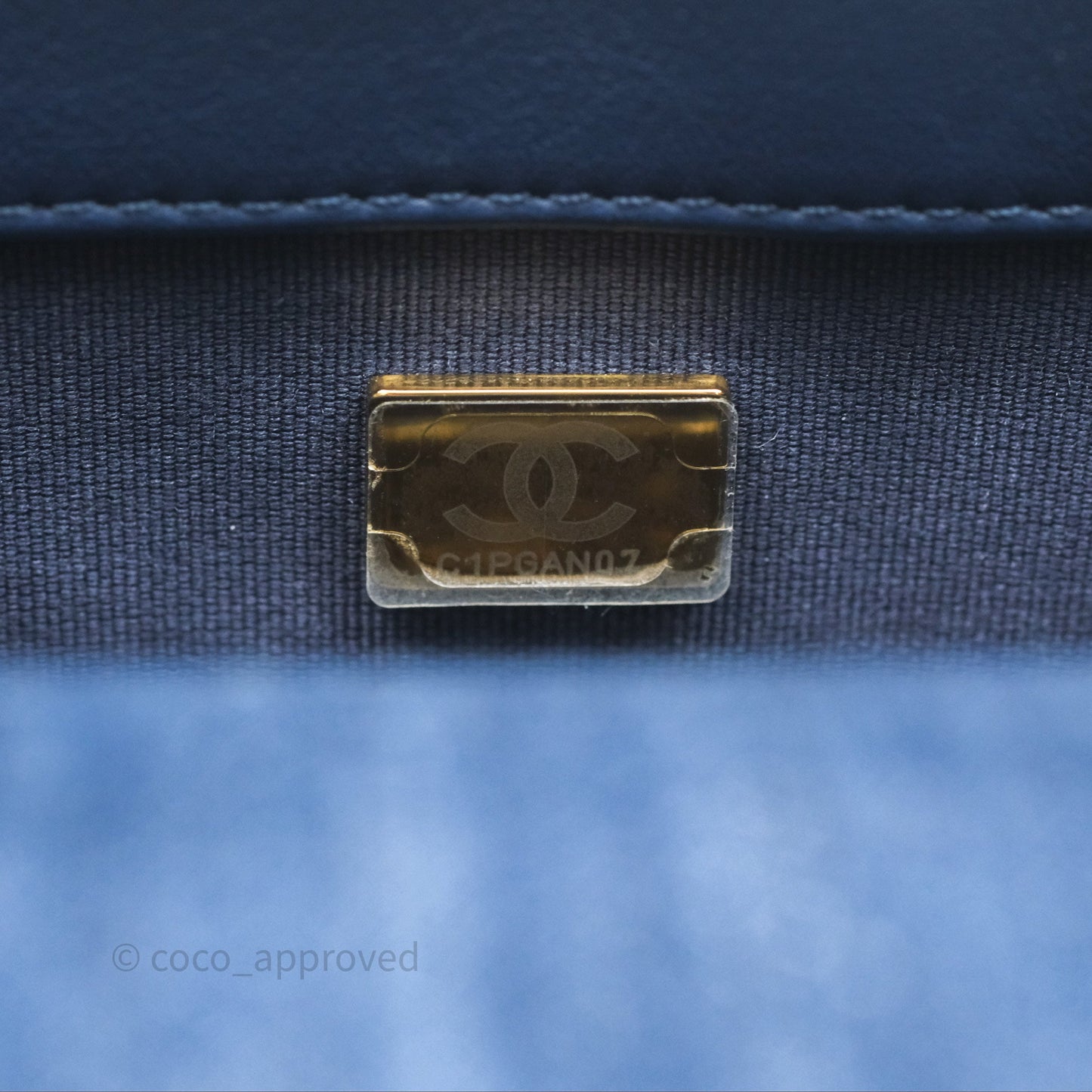 Chanel 19 Small Denim Fabric Mixed Hardware 22P