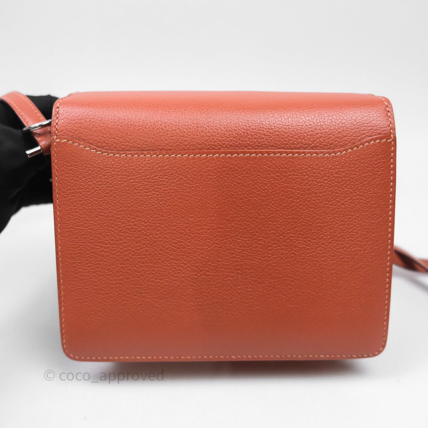 Hermès Roulis Mini 18 Evercolor AH Brush/ Rose Jaipur T5 Palladium Hardware