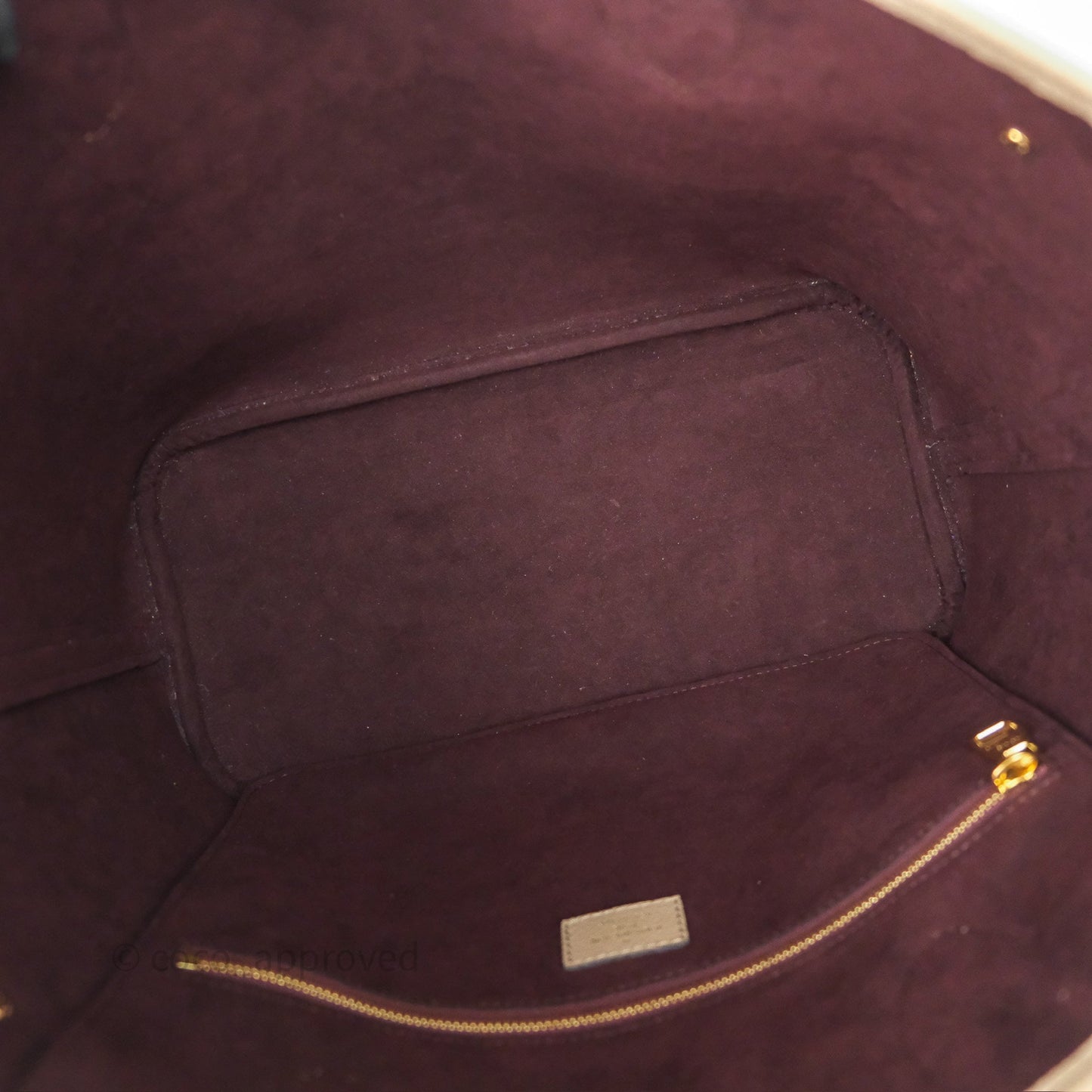 Louis Vuitton Neverfull MM Monogram Empreinte Leather Tourterelle