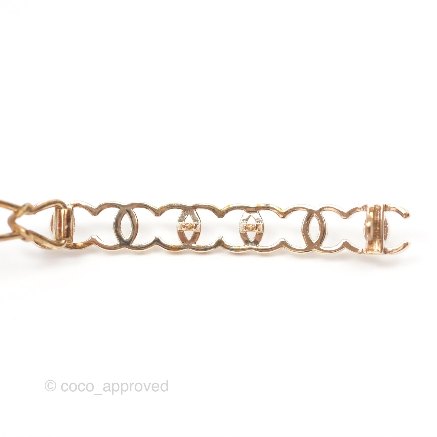 Chanel CC Hair Clip Gold Tone 21A