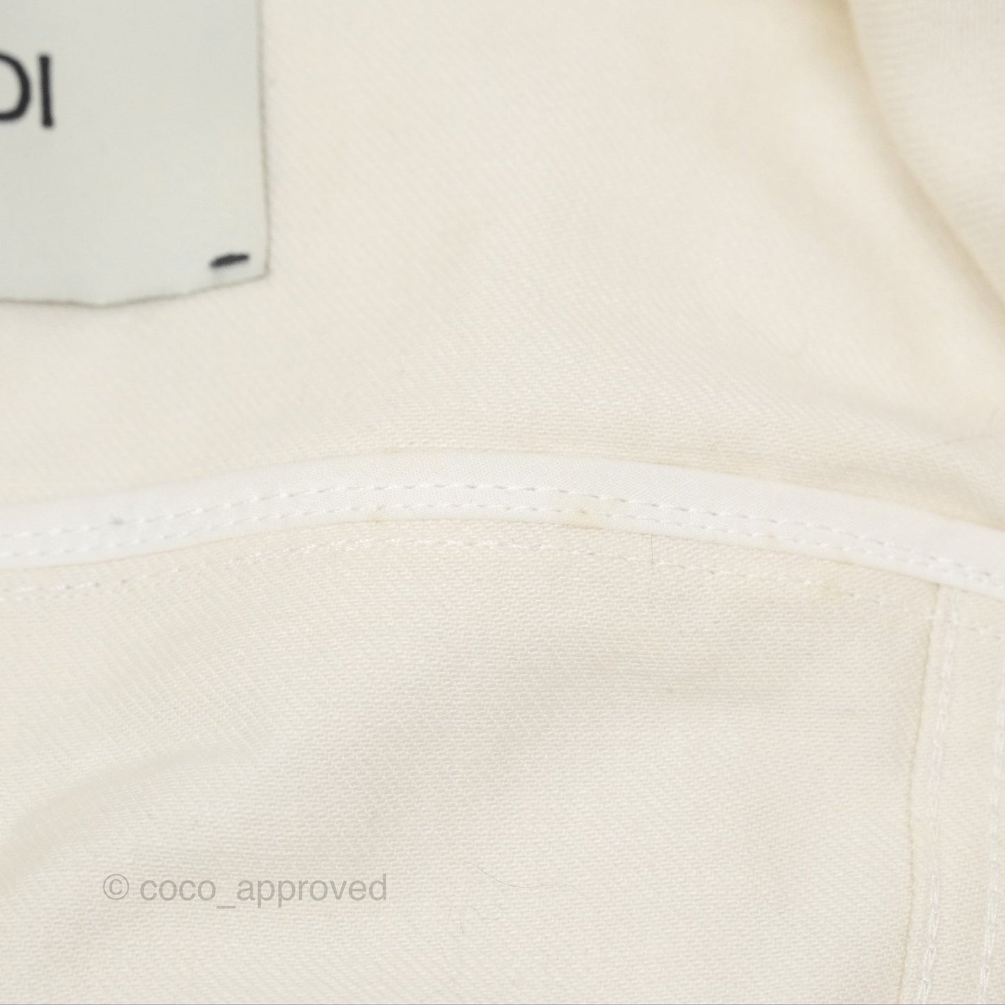 Fendi White Denim Jacket Size 36