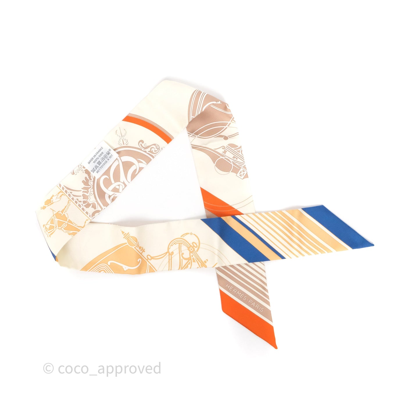 Hermès Ex-Libris Silk Twilly