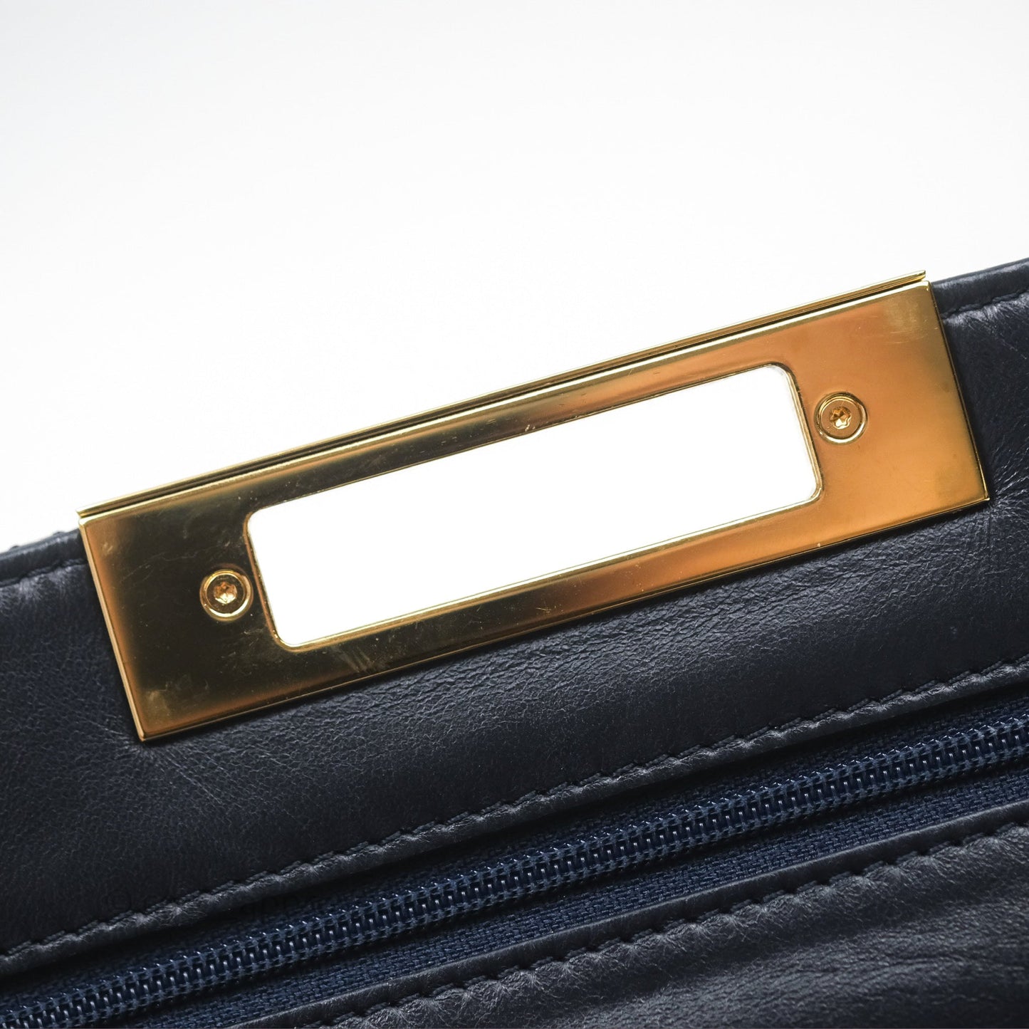 Chanel Golden Class Wallet on Chain WOC Navy Lambskin Gold Hardware