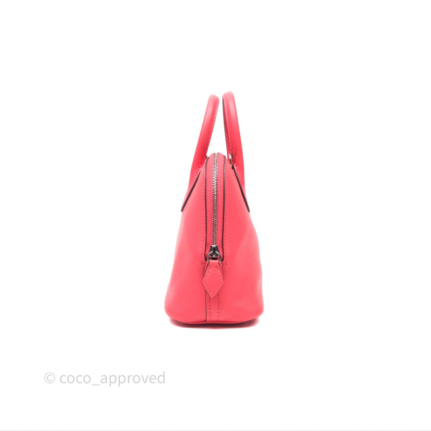 Hermès Bolide Mini 1923 Rose Texas 0E/ Cuivre 6C Evercolor Palladium Hardware