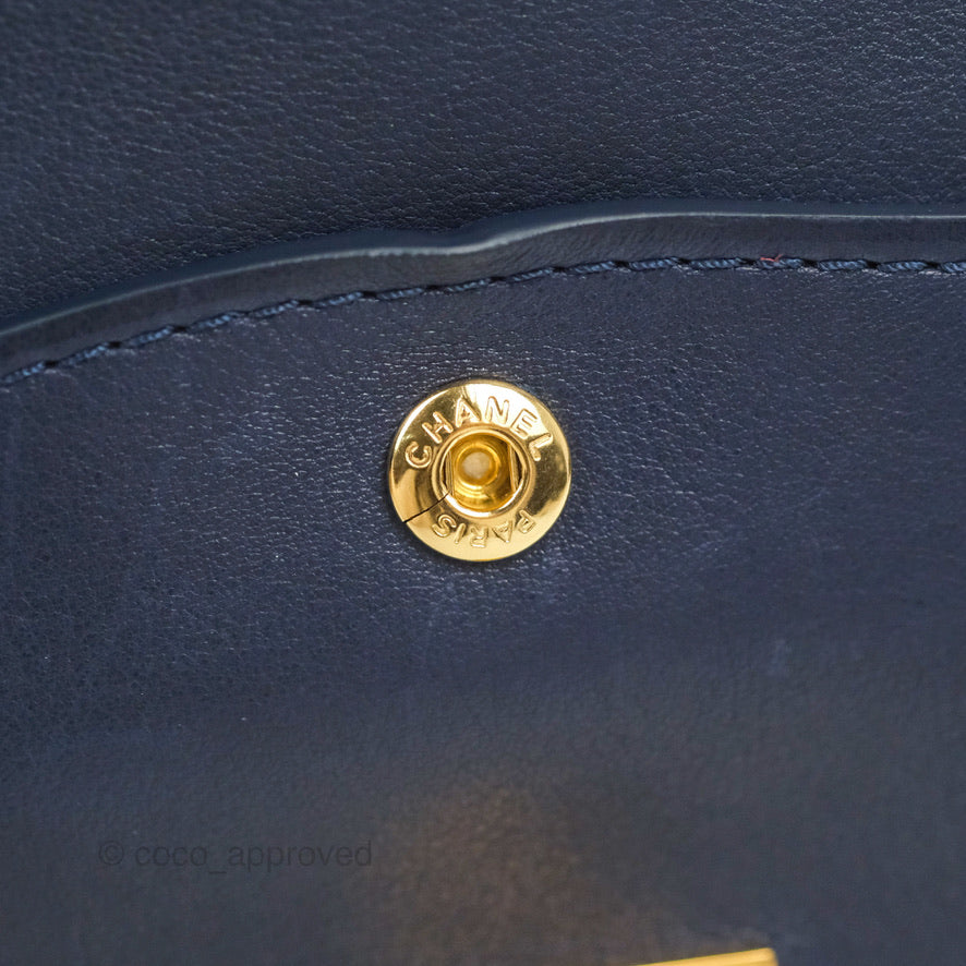 Chanel Nude Reissue 2.55 Medallion Flap 225 Navy Calfskin