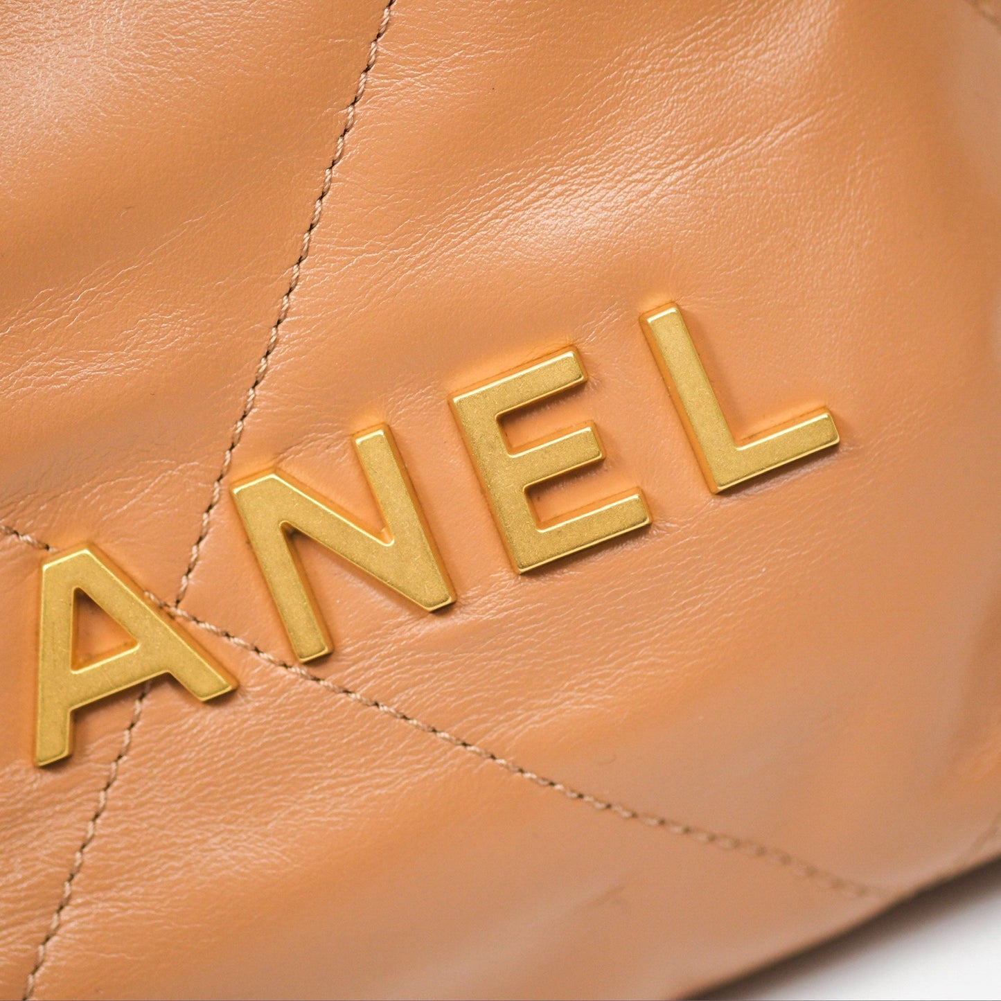Chanel 22 Mini Bag Caramel Crumpled Calfskin
