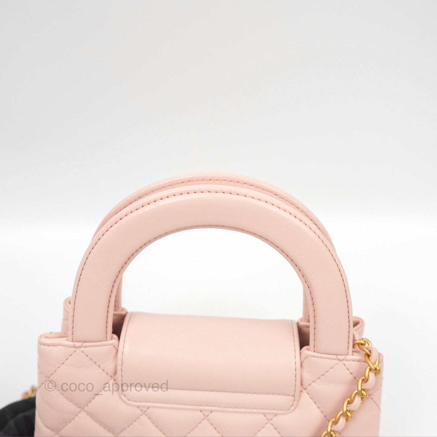Chanel Kelly Bag Light Pink Shiny Calfskin Aged Gold Hardware