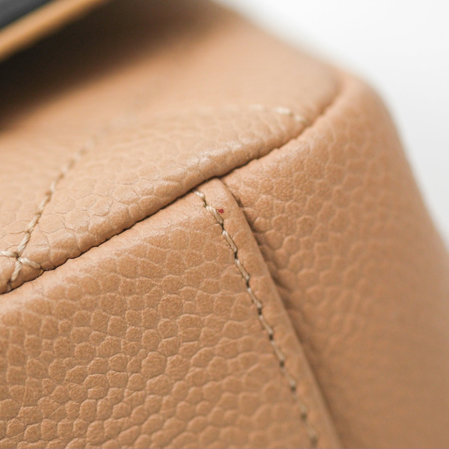 Chanel Quilted Small CC Filigree Flap Beige Black Caviar