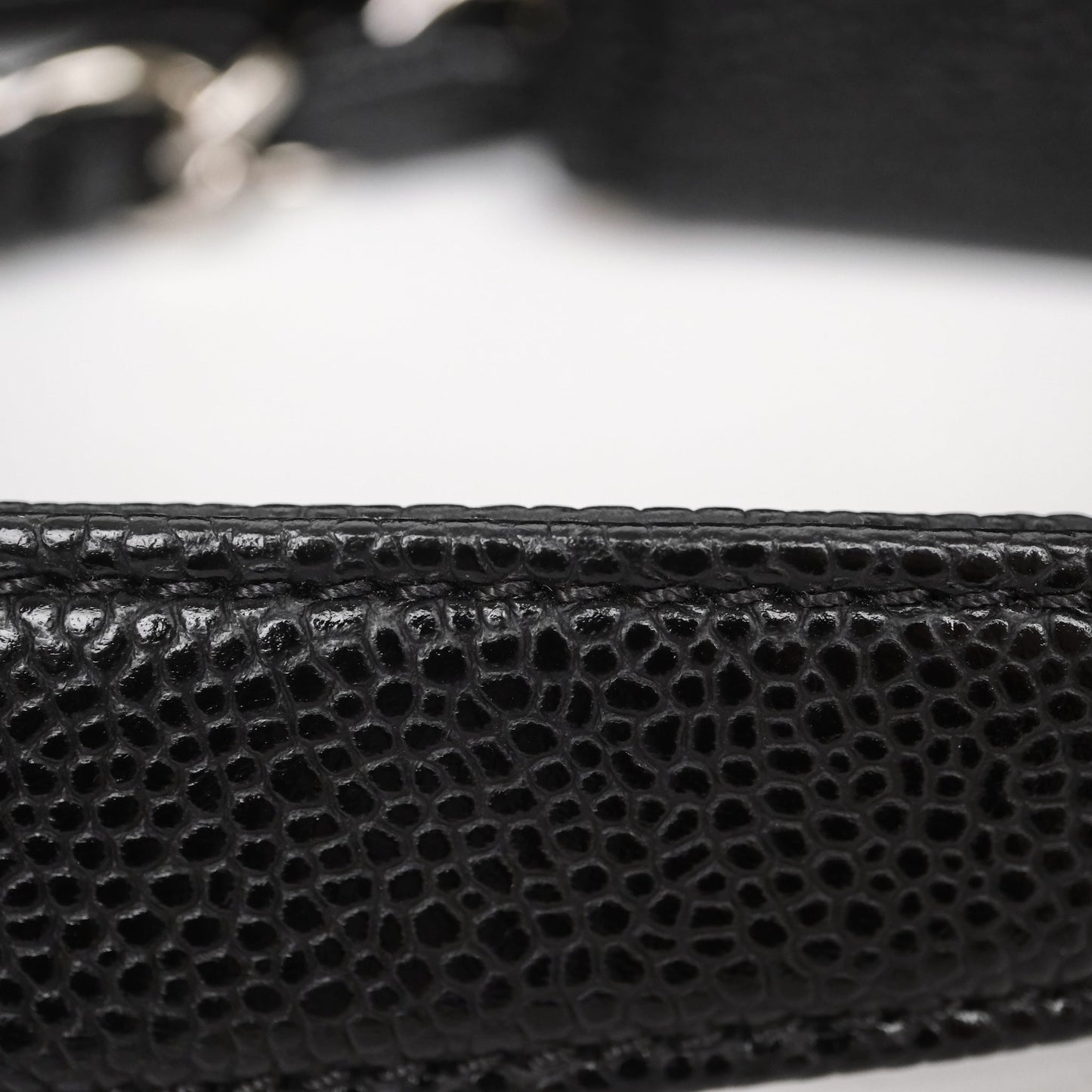 Chanel GST Black Caviar Silver Hardware