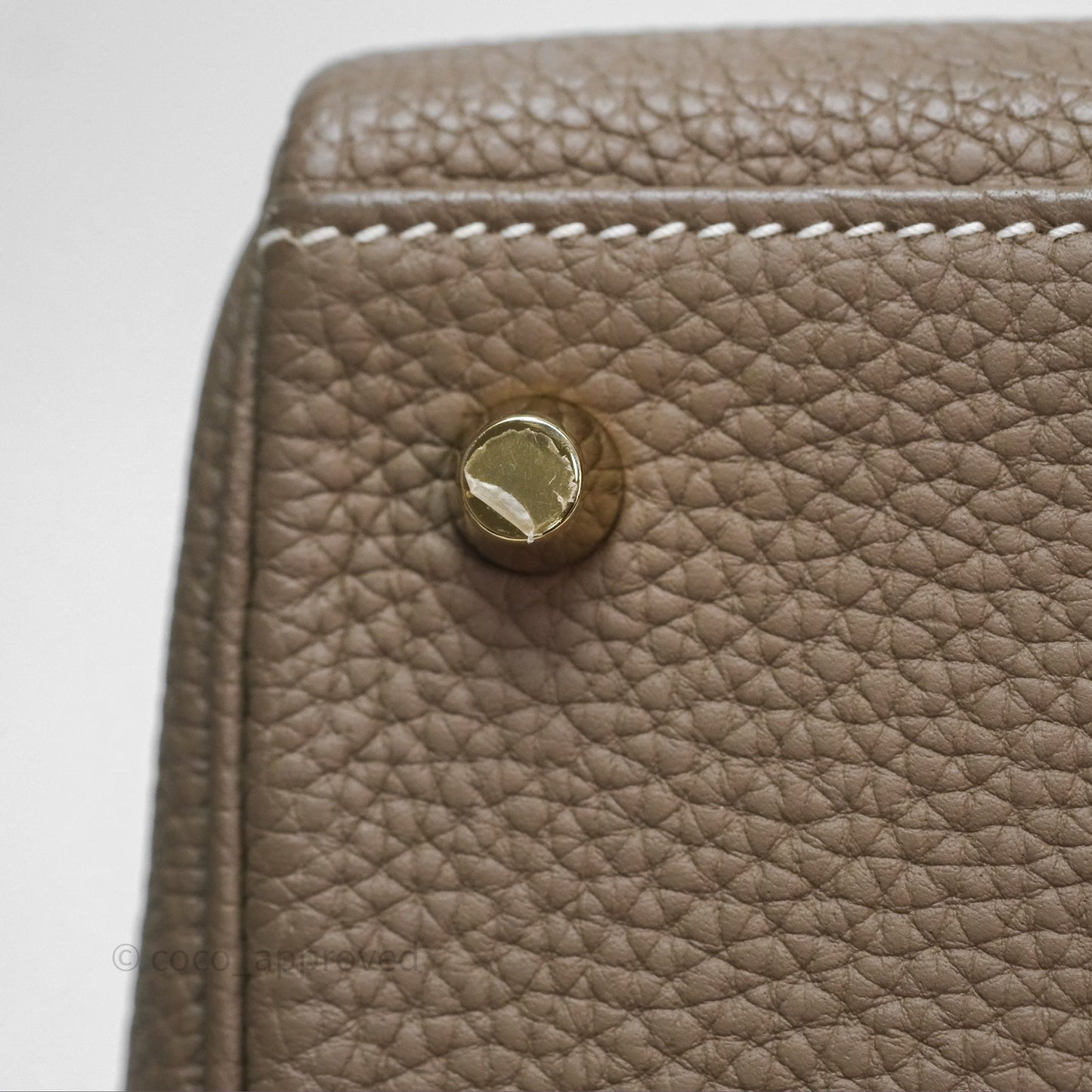 Hermès Kelly II 28 Retourne Etoupe 18 Togo Gold Hardware