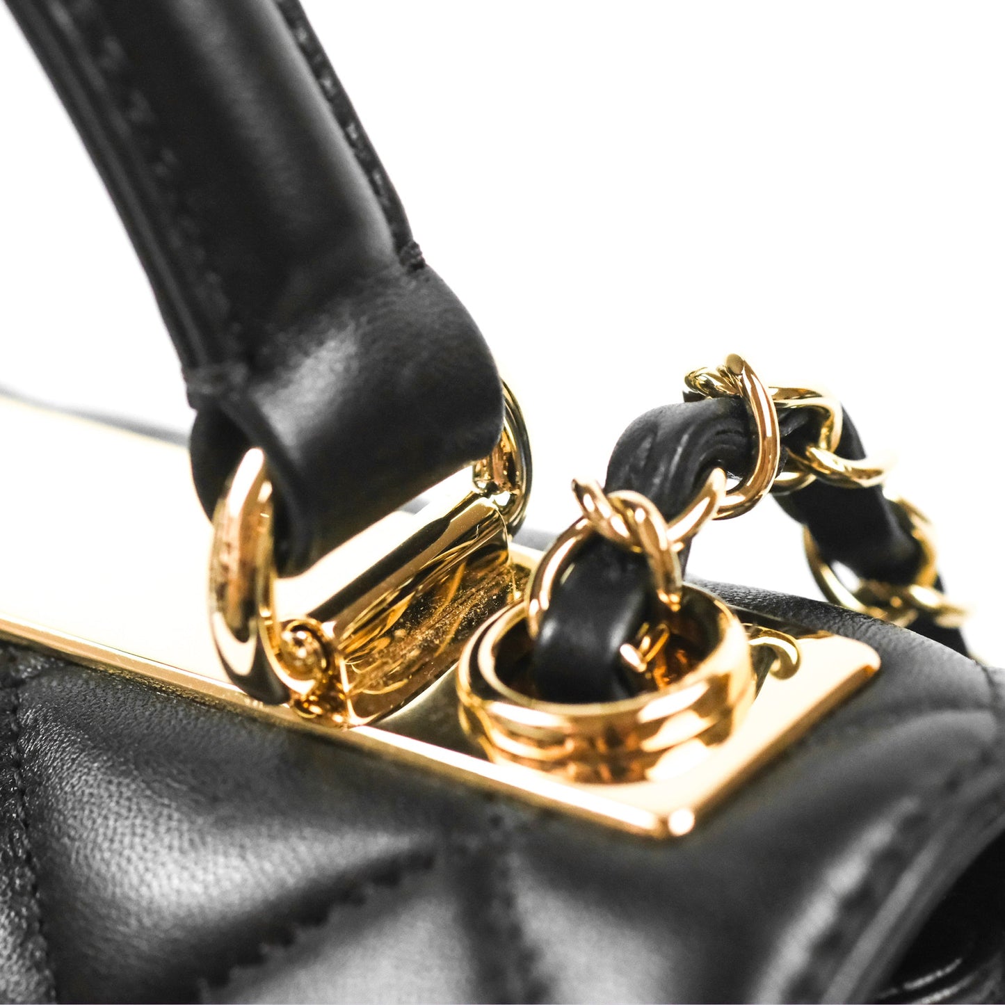 Chanel Trendy CC Small Black Lambskin Gold Hardware
