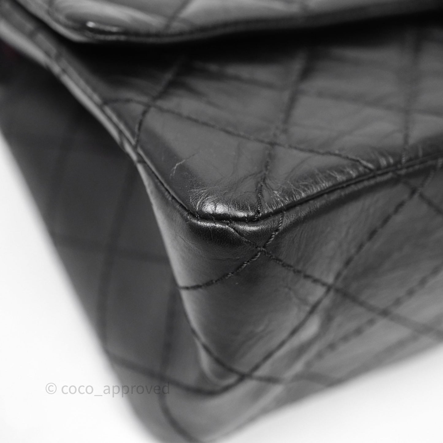 Chanel Reissue 226 Quilted Aged Calfskin Black Aged Gold Hardware