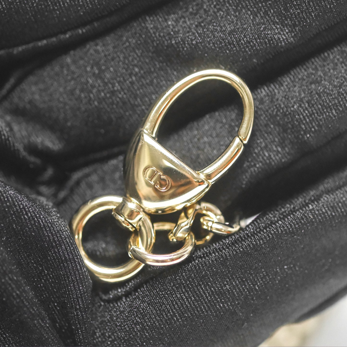 Dior Mini Lady Dior Ombre Grey White Lizard Gold Hardware